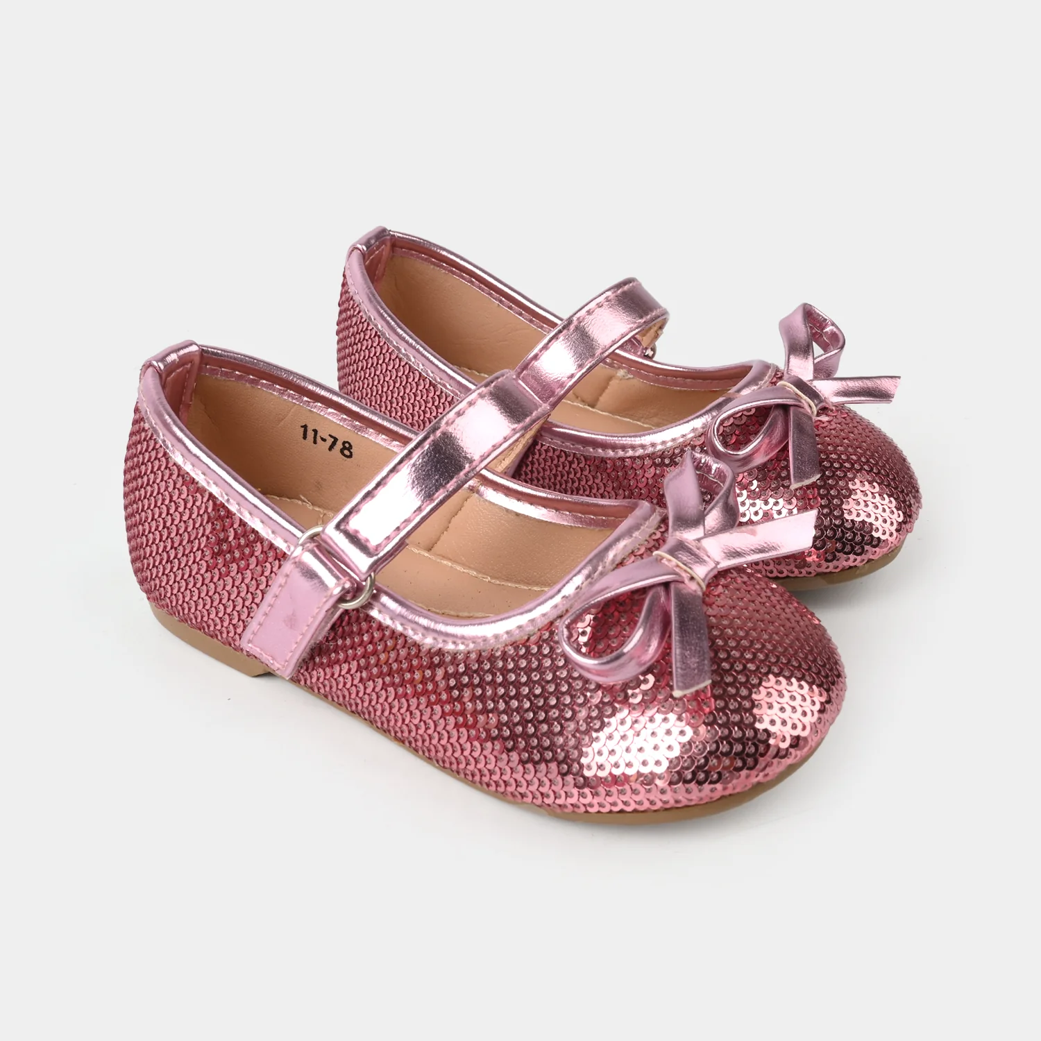 Girls Pumps 11-78 - Pink - Image 3