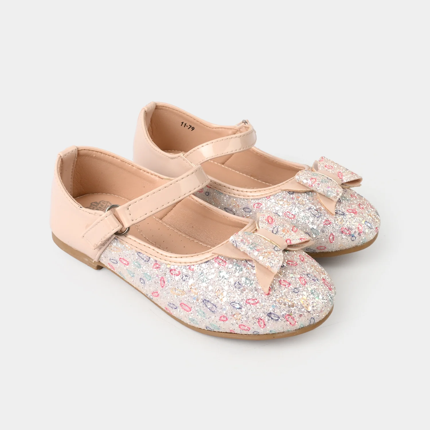 Girls Pumps 11-79 - BEIGE - Image 3