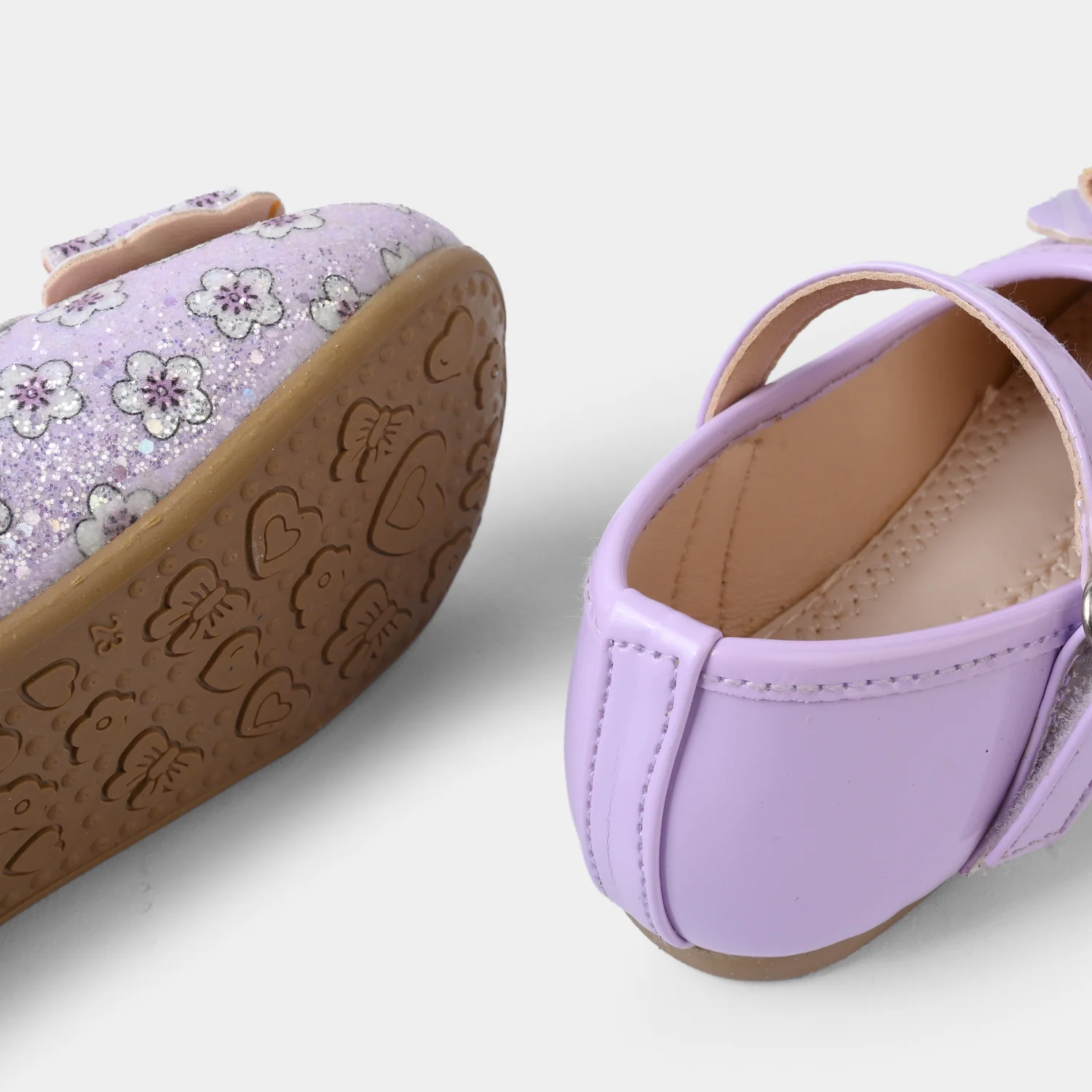 Girls Pumps 1324 - Purple - Image 2