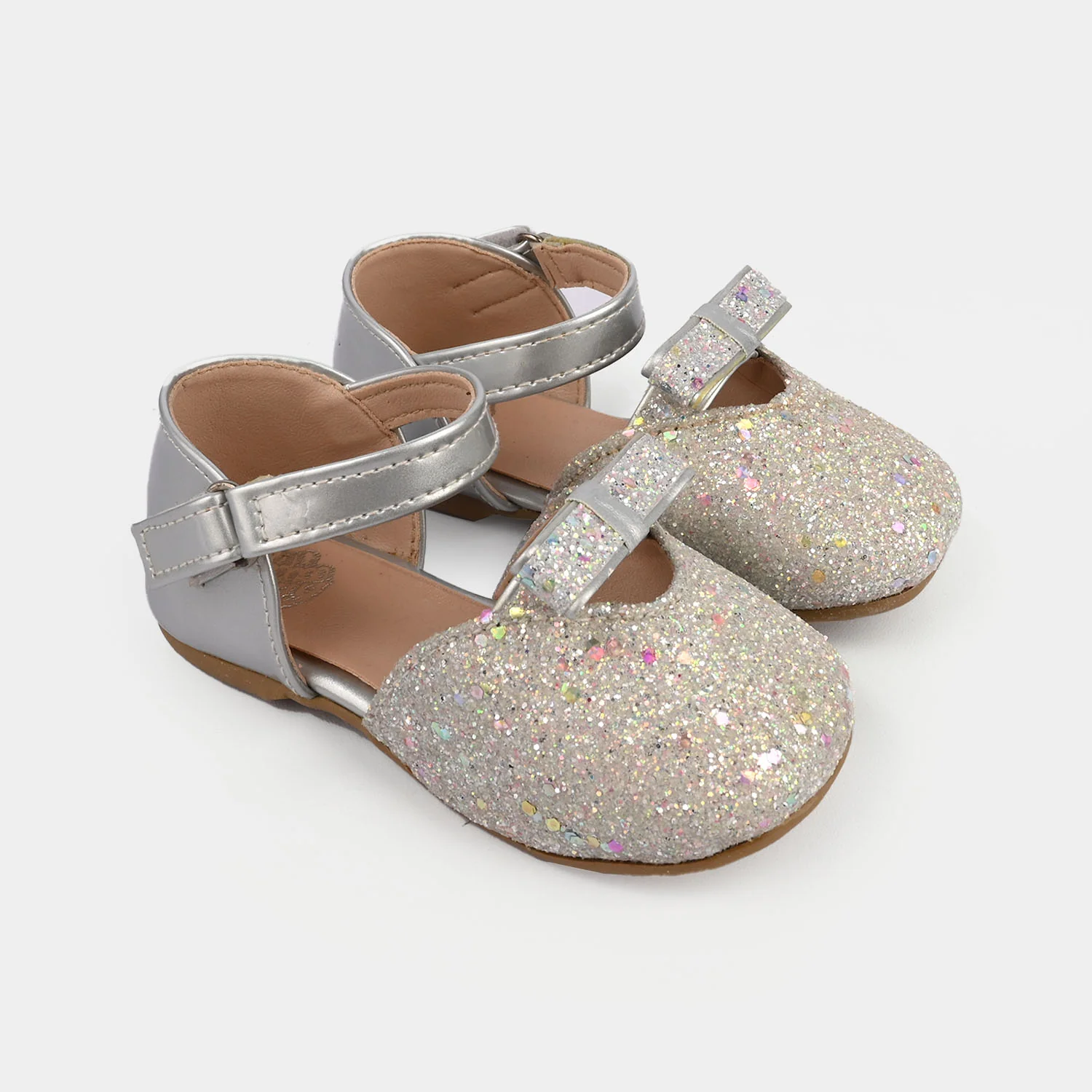 Girls Pumps 1325 - Silver - Image 3