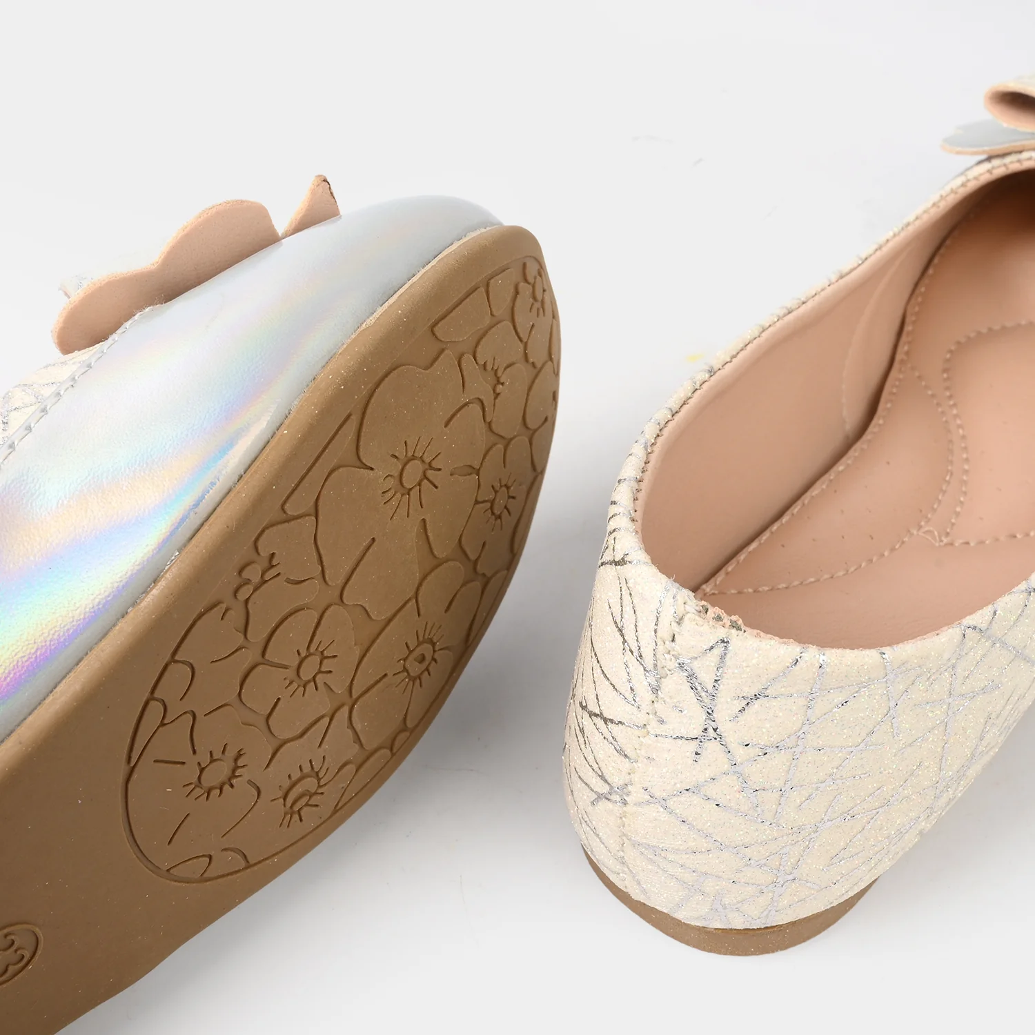 Girls Pumps 1340 - SILVER - Image 2