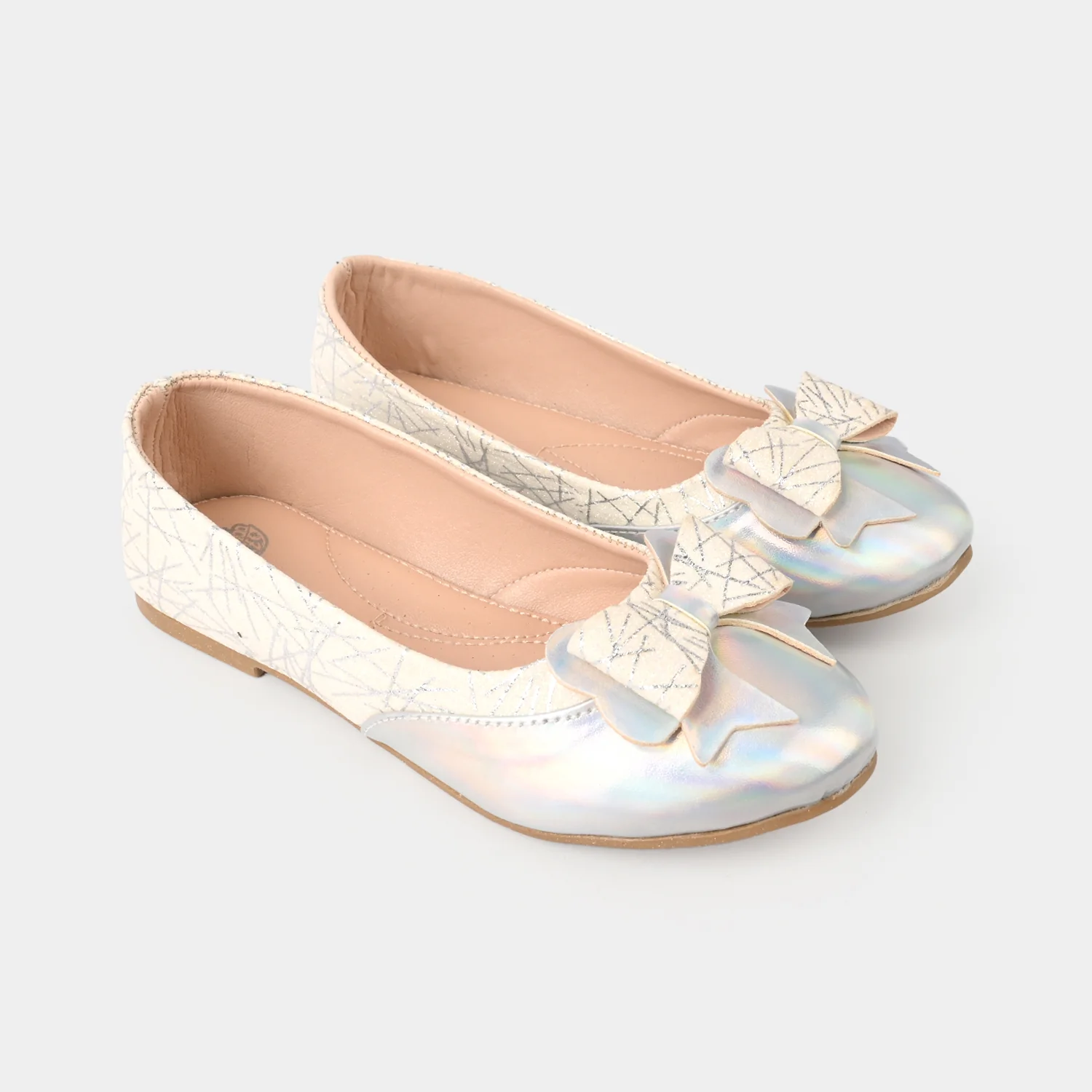 Girls Pumps 1340 - SILVER - Image 3