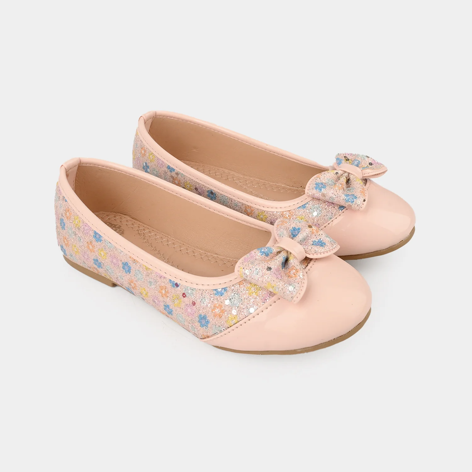 Girls Pumps 1342-Peach - Image 3