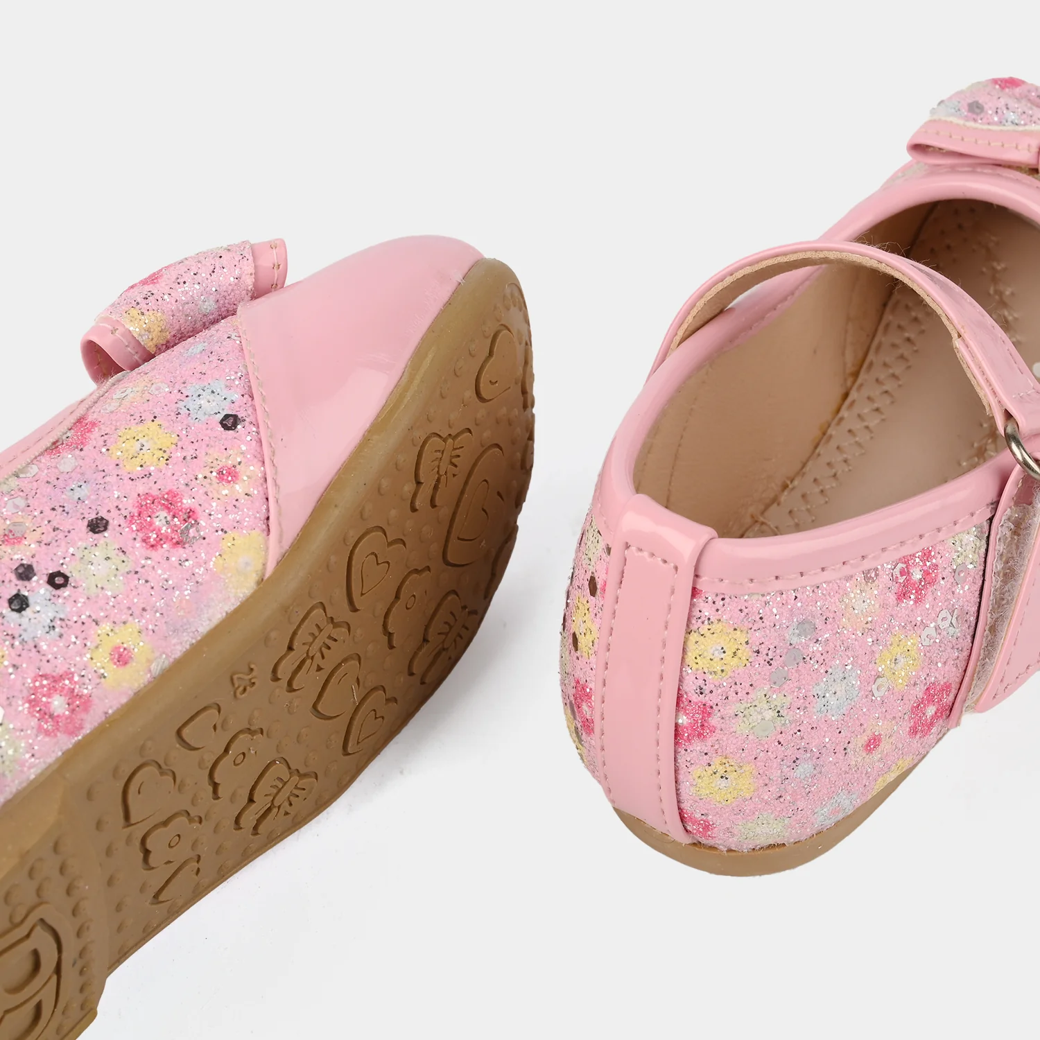 Girls Pumps 1342 - Pink - Image 2