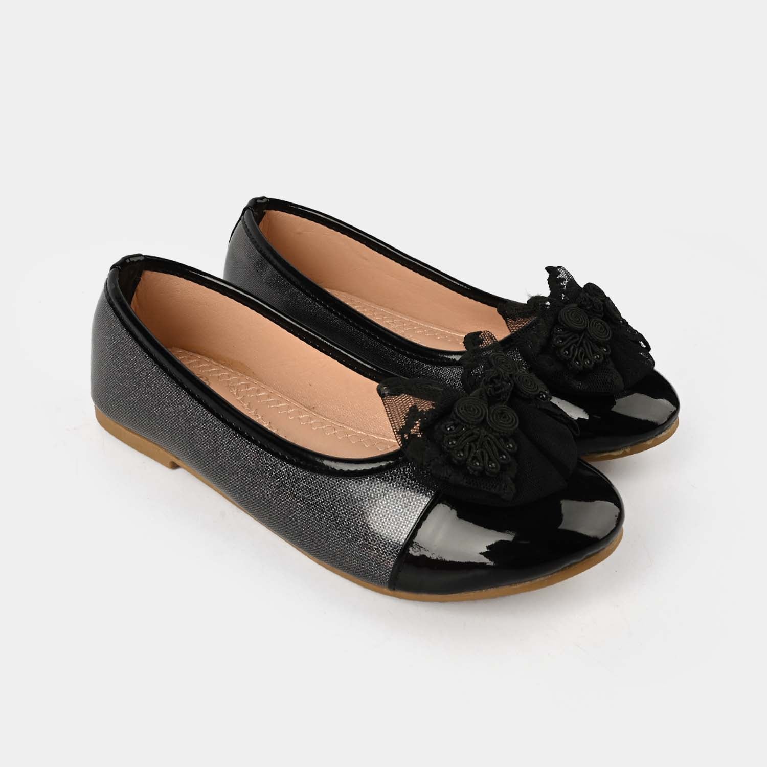 Girls Pumps 1343-BLACK - Image 3
