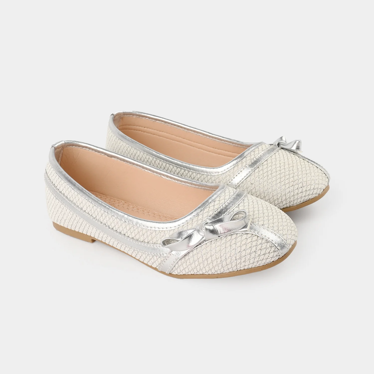 Girls Pumps 1344 - Silver - Image 3