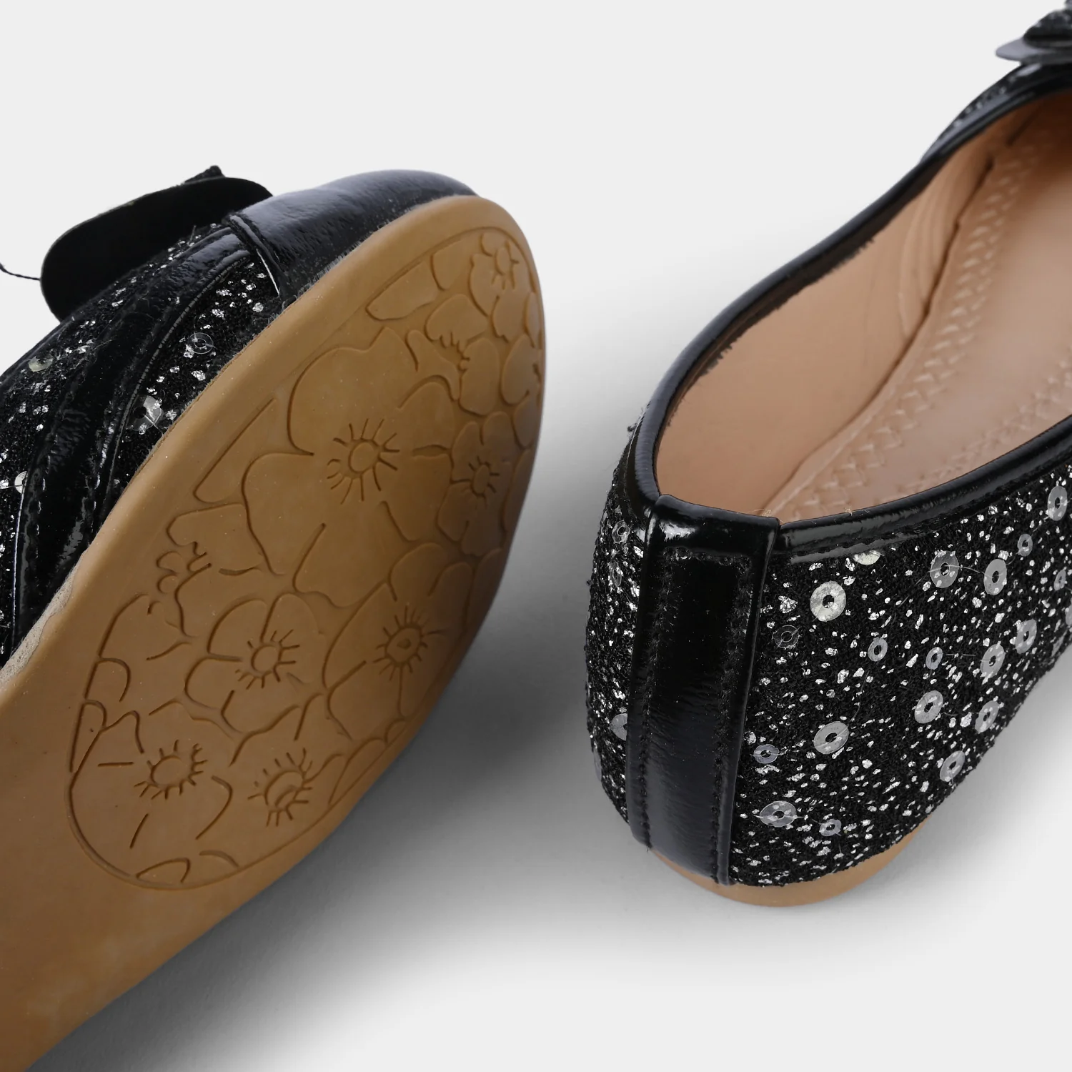 Girls Pumps 1346-BLACK - Image 2