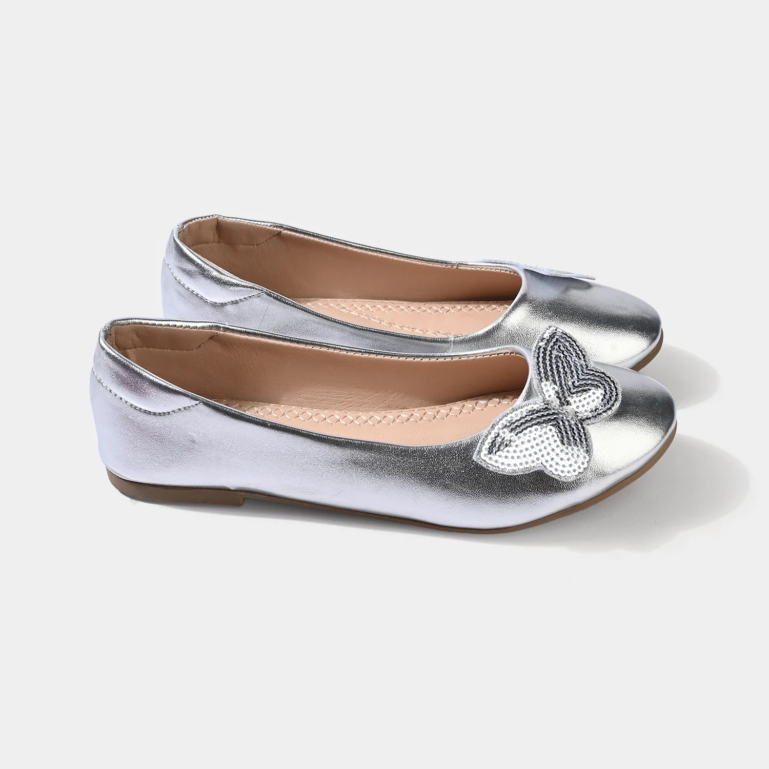 Girls Pumps 1349-SILVER - Image 3