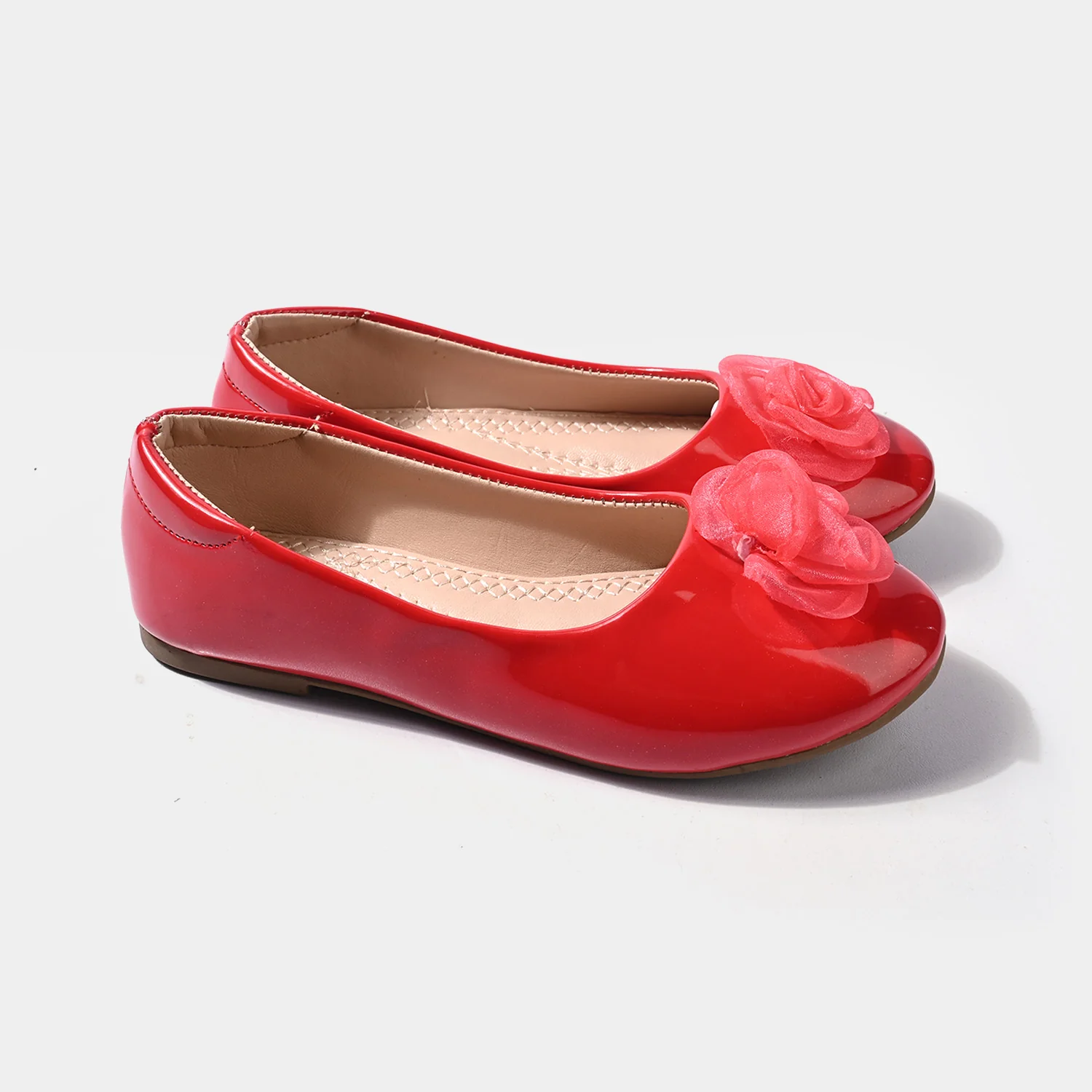 Girls Pumps 1350-Red - Image 3