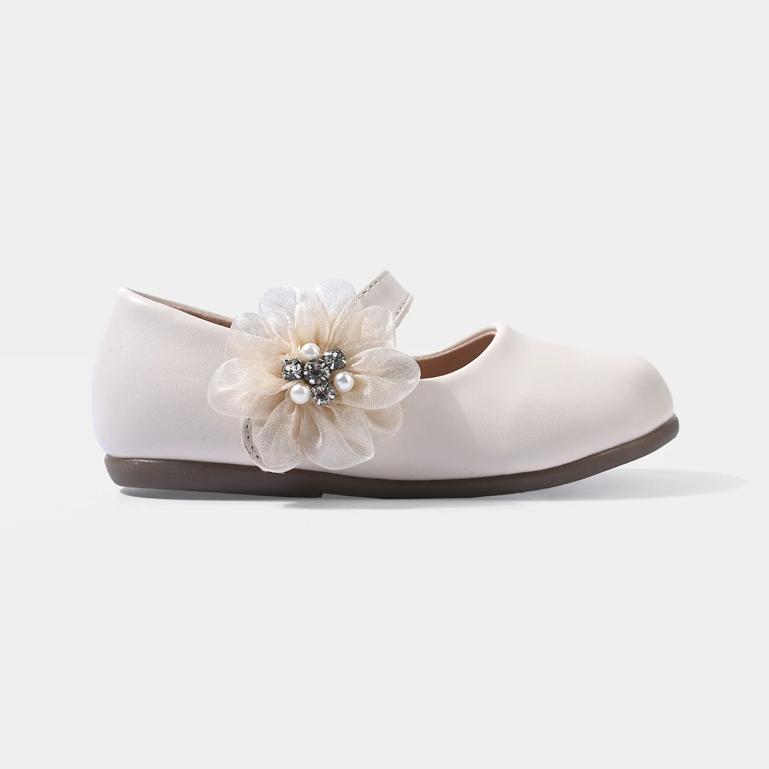 Girls Pumps 185-3-BEIGE - Image 4