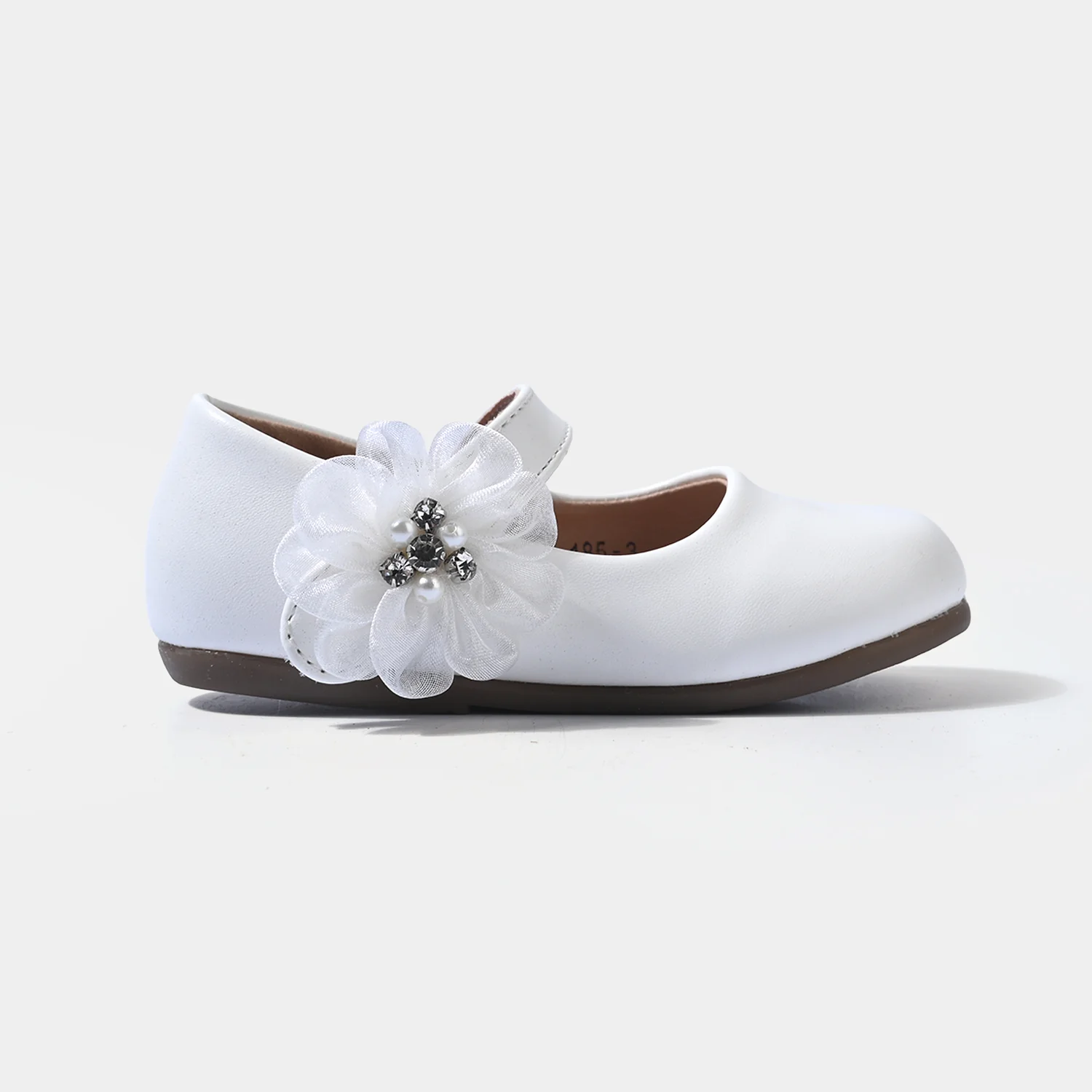 Girls Pumps 185-3-White - Image 4