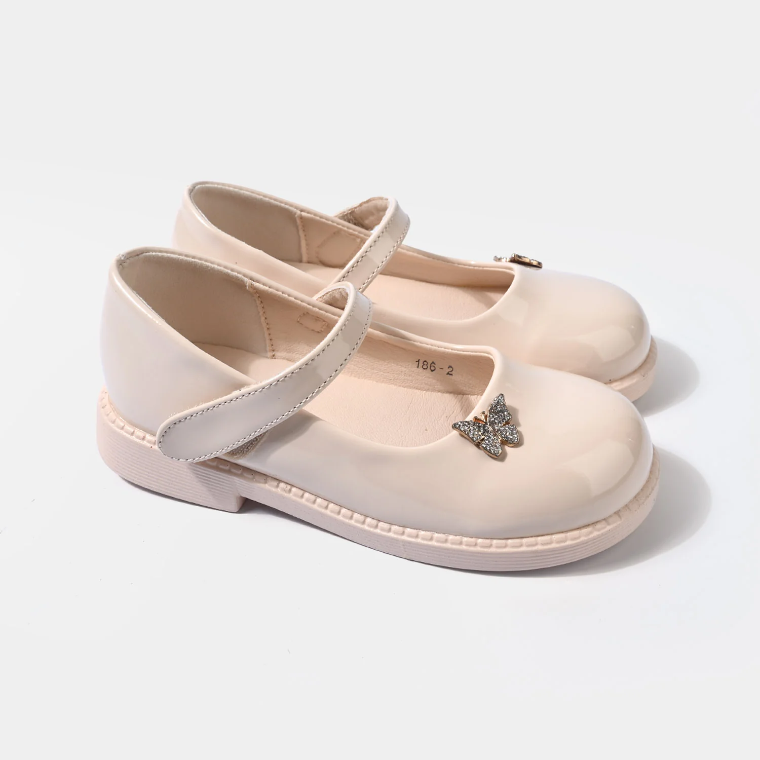Girls Pumps 186-2-BEIGE - Image 3