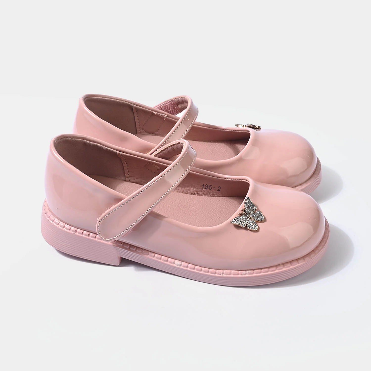 Girls Pumps 186-2-PINK - Image 3