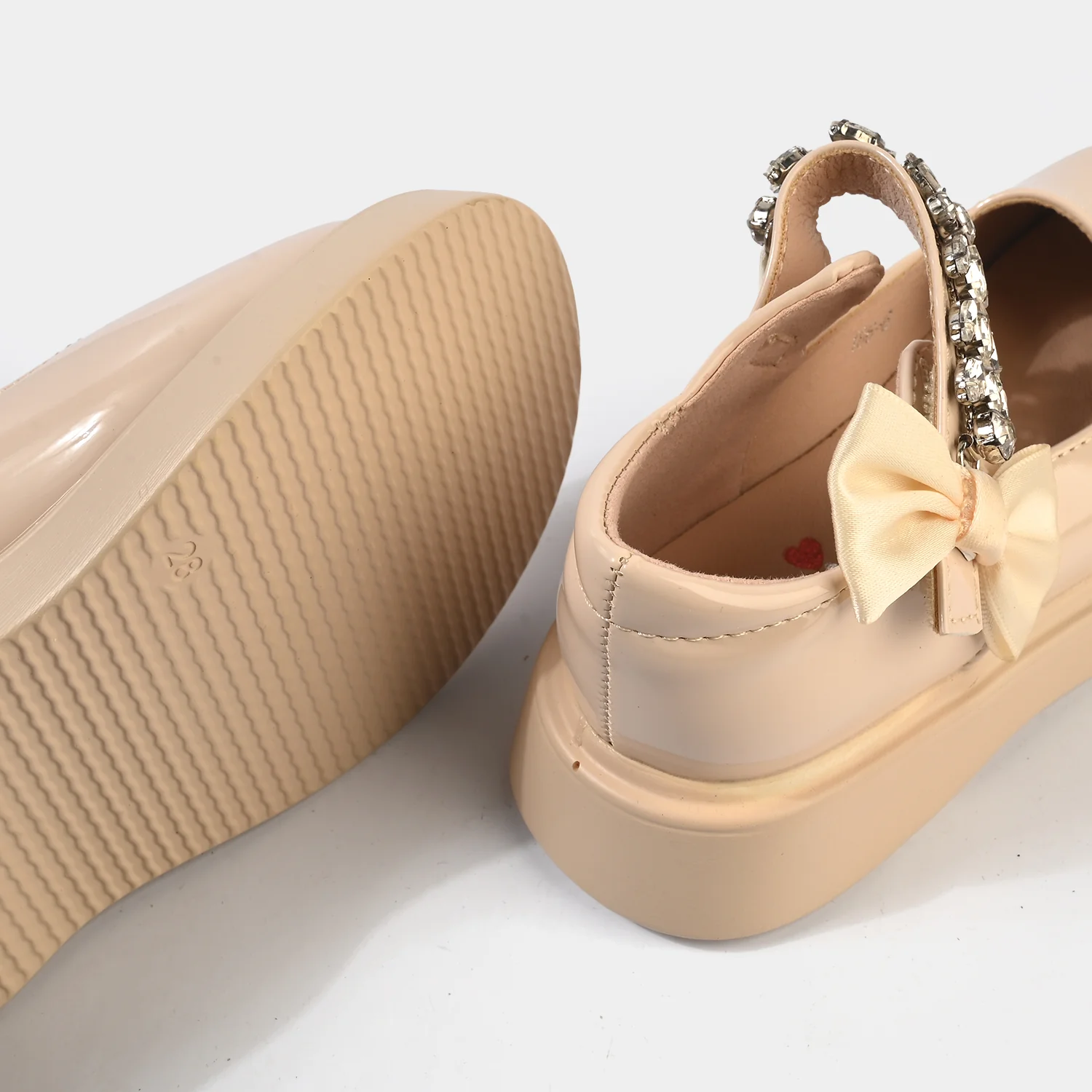 Girls Pumps 186-6-BEIGE - Image 2