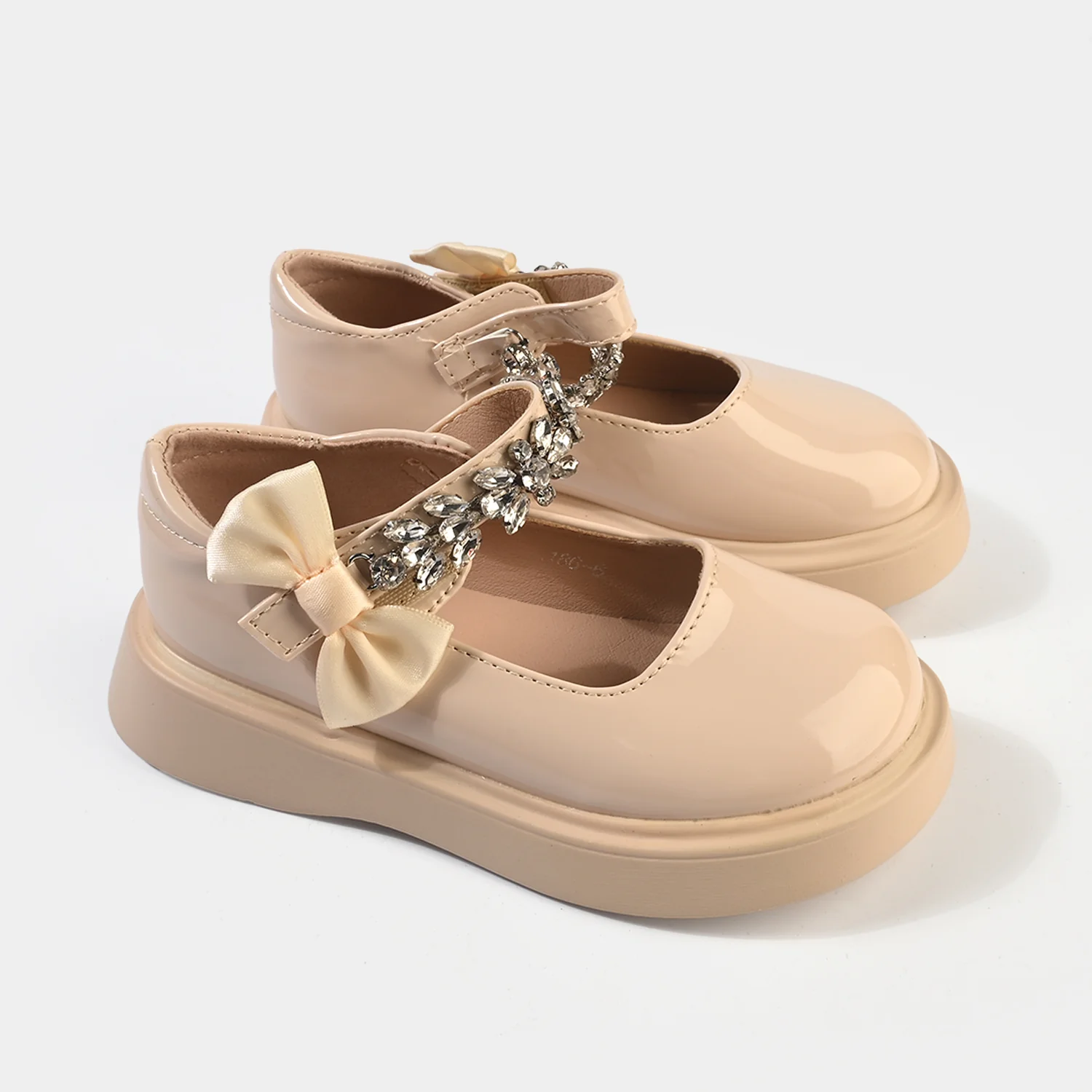 Girls Pumps 186-6-BEIGE - Image 4