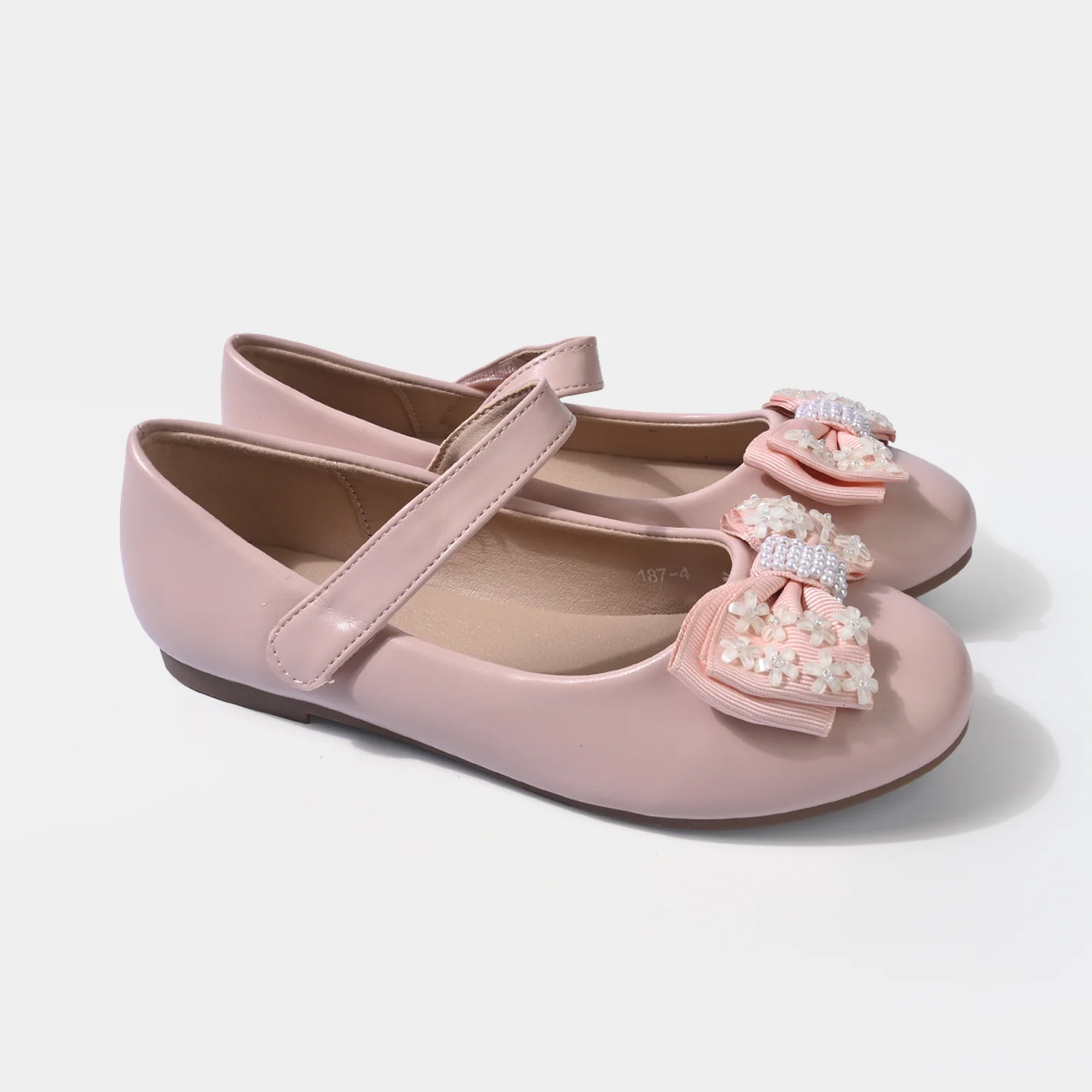 Girls Pumps 187-4-PINK - Image 3