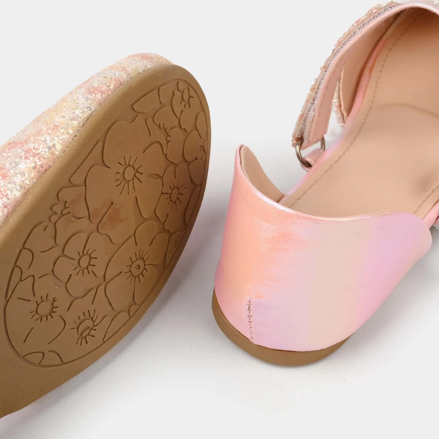 Girls Pumps 456-111-Peach - Image 2