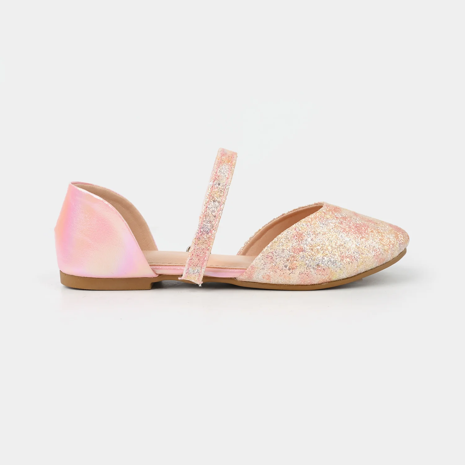 Girls Pumps 456-111-Peach - Image 4
