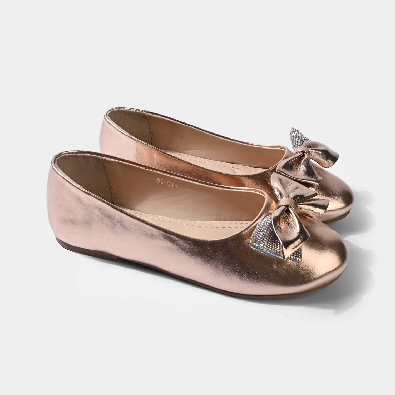 Girls Pumps BS-018-CHAMPAGNE - Image 3