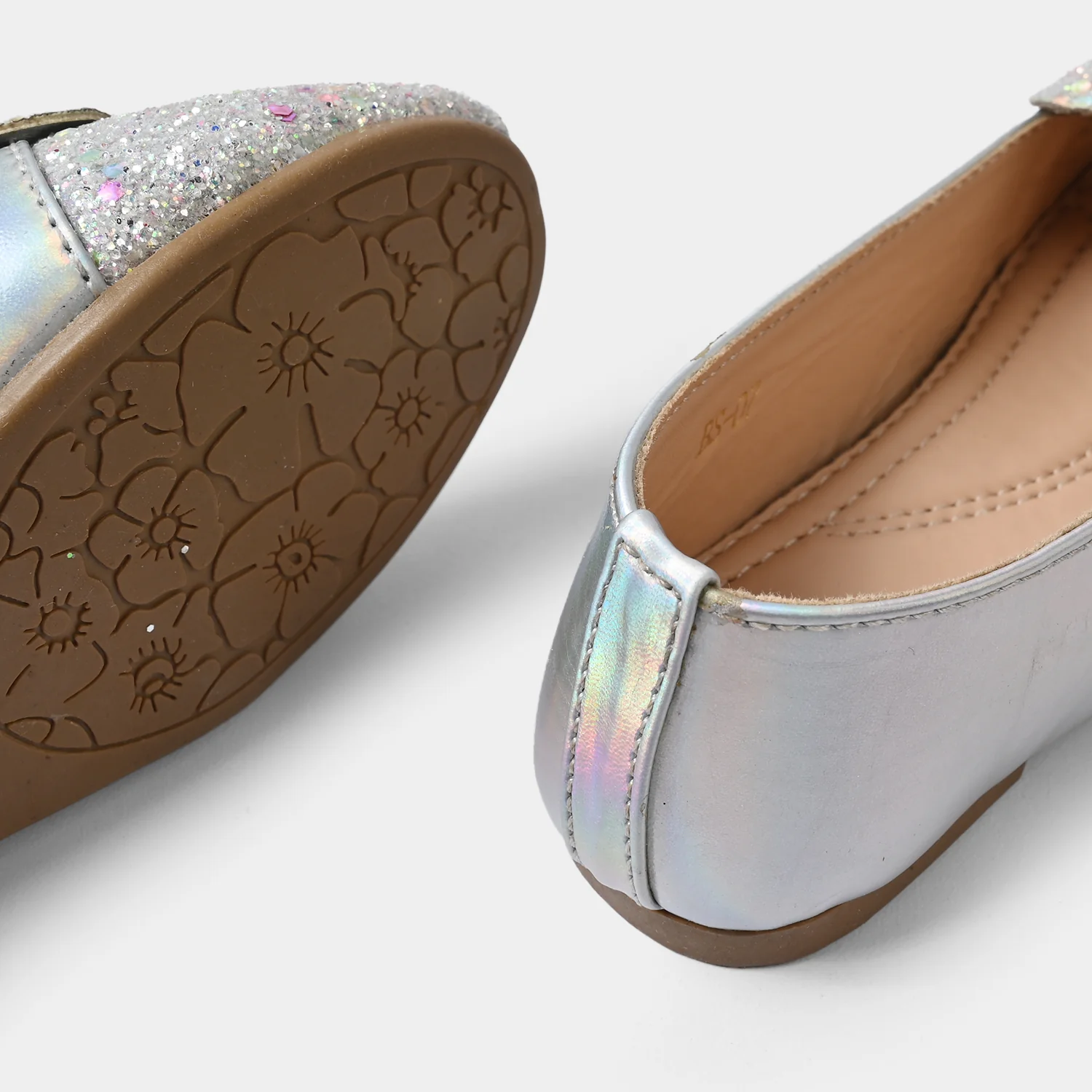 Girls Pumps BS-07-SILVER - Image 2