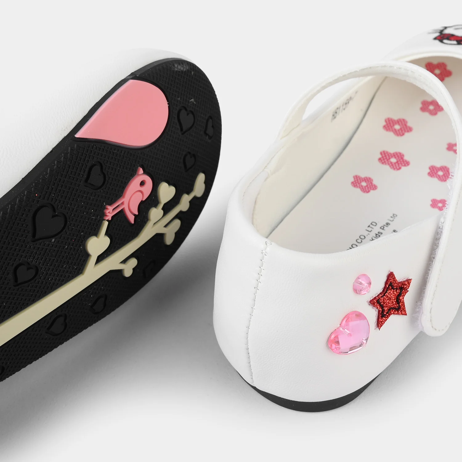 Girls Pumps HB1159-7-WHITE - Image 2