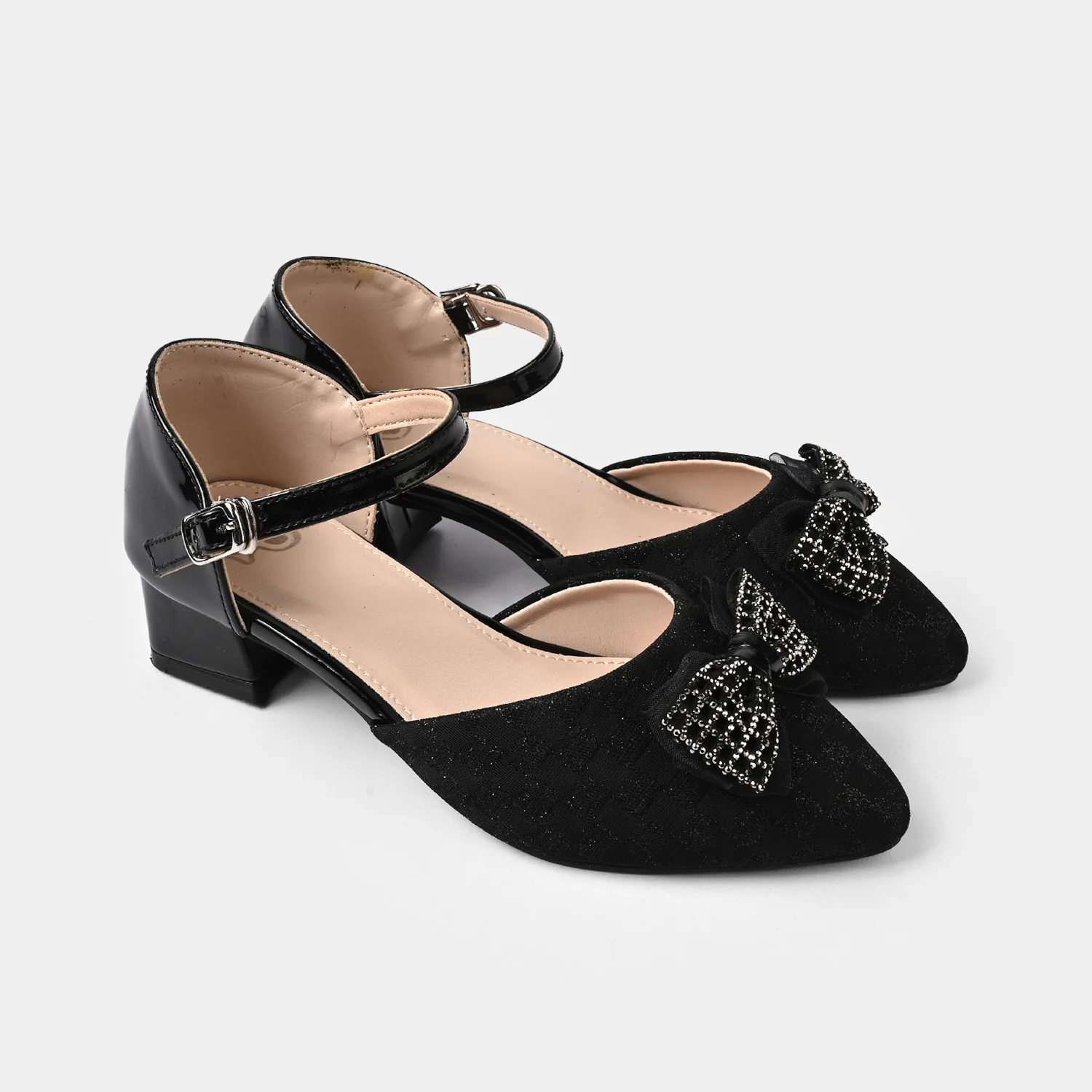 Girls Pumps Heels ZP-096 - Black - Image 3