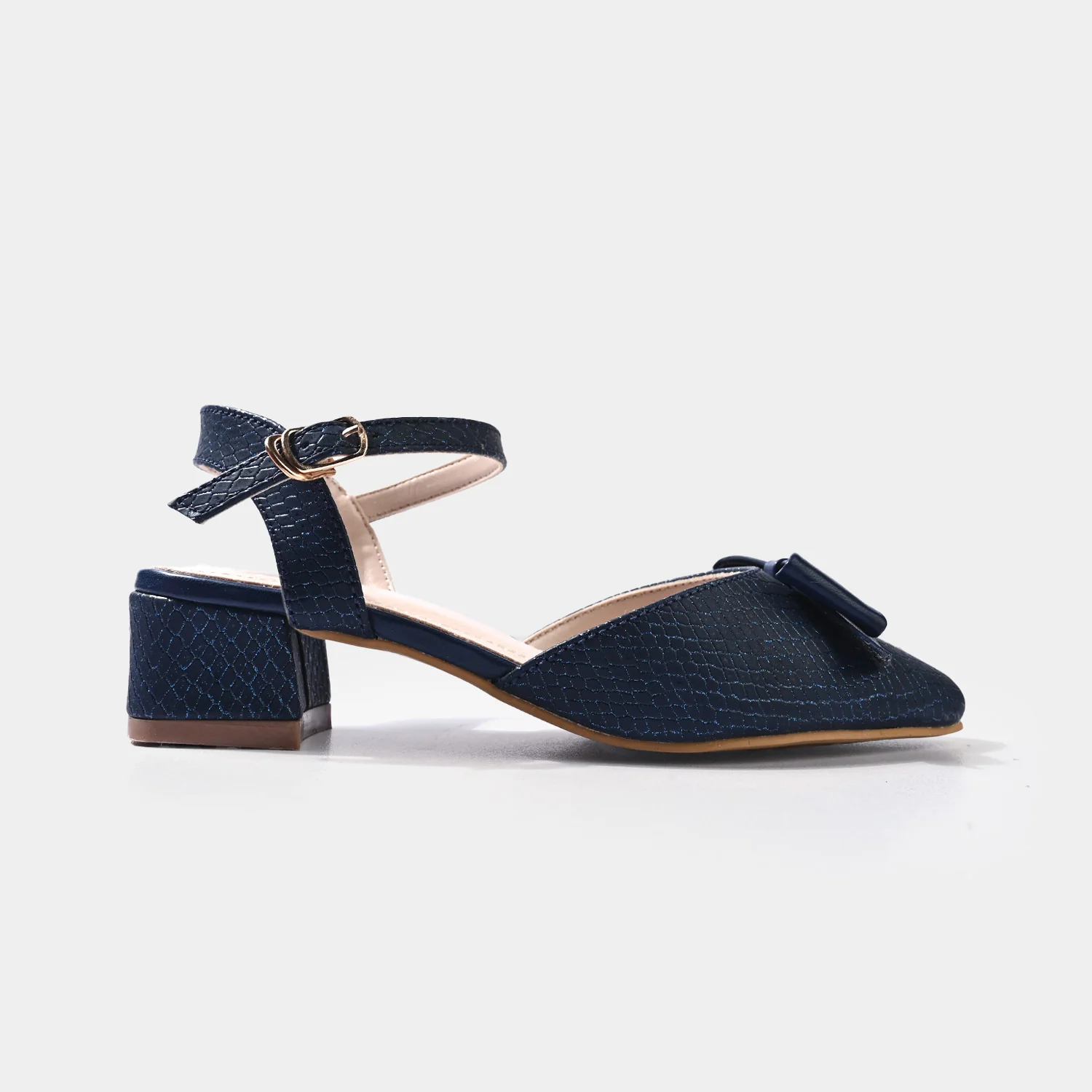 Girls Pumps Heels ZP-123-NAVY - Image 4