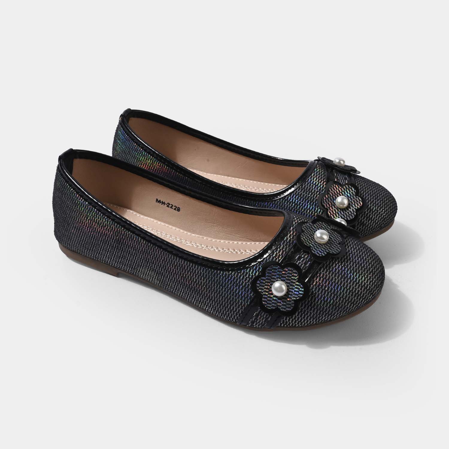 Girls Pumps MH-2228-BLACK - Image 3