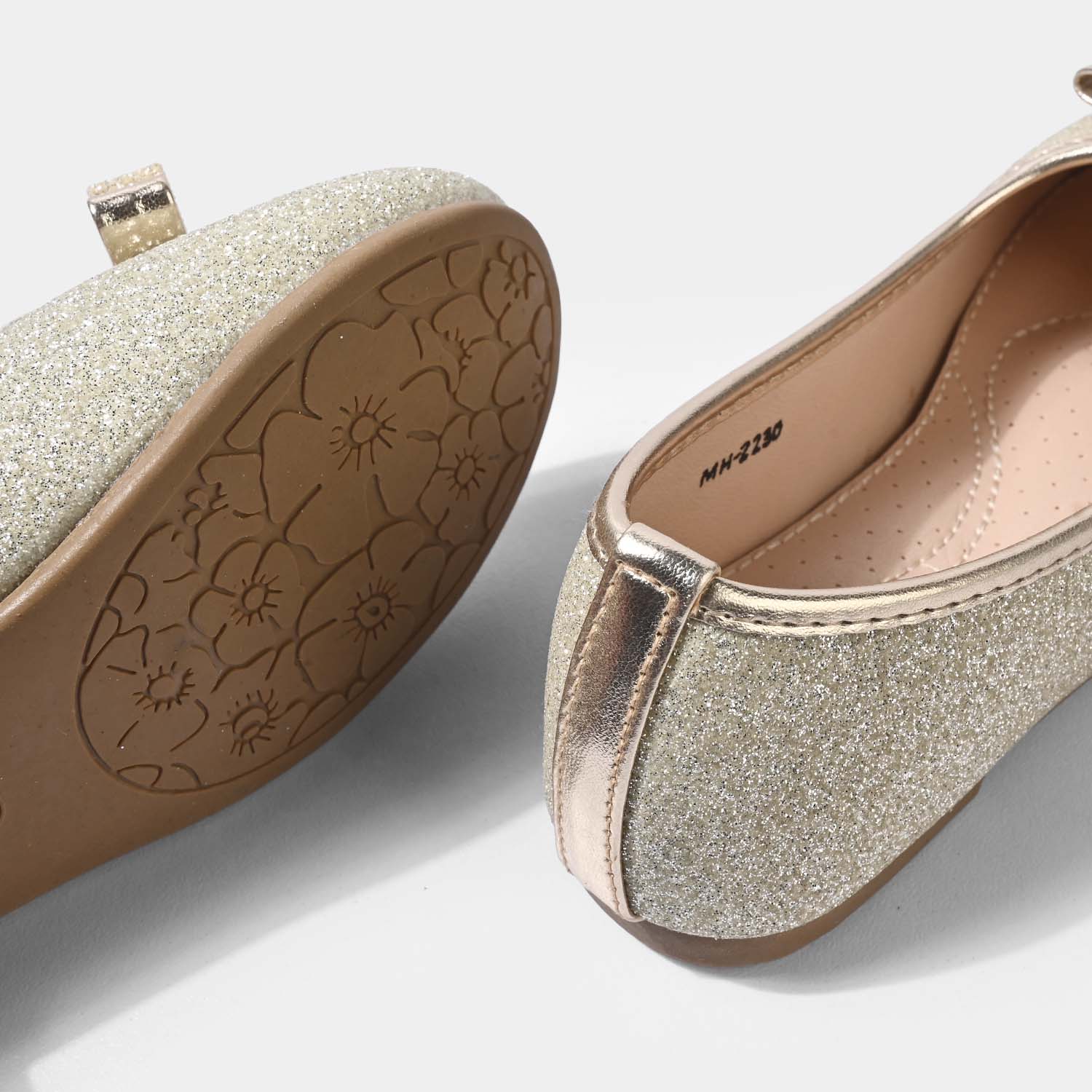 Girls Pumps MH-2230-GOLDEN - Image 2