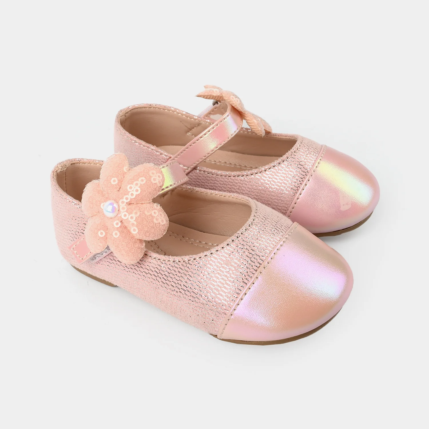 Girls Pumps ZP-082-Peach - Image 3