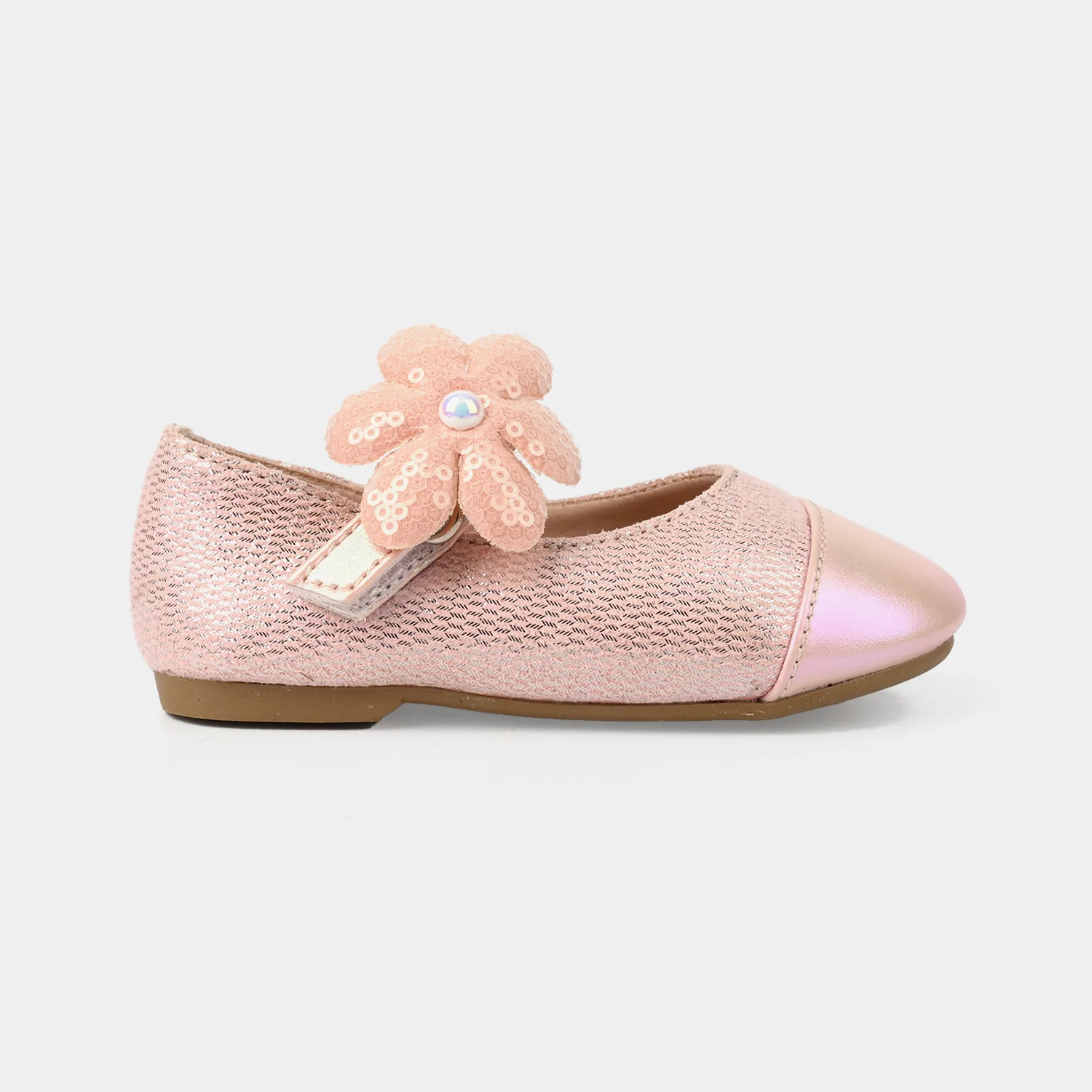 Girls Pumps ZP-082-Peach - Image 4