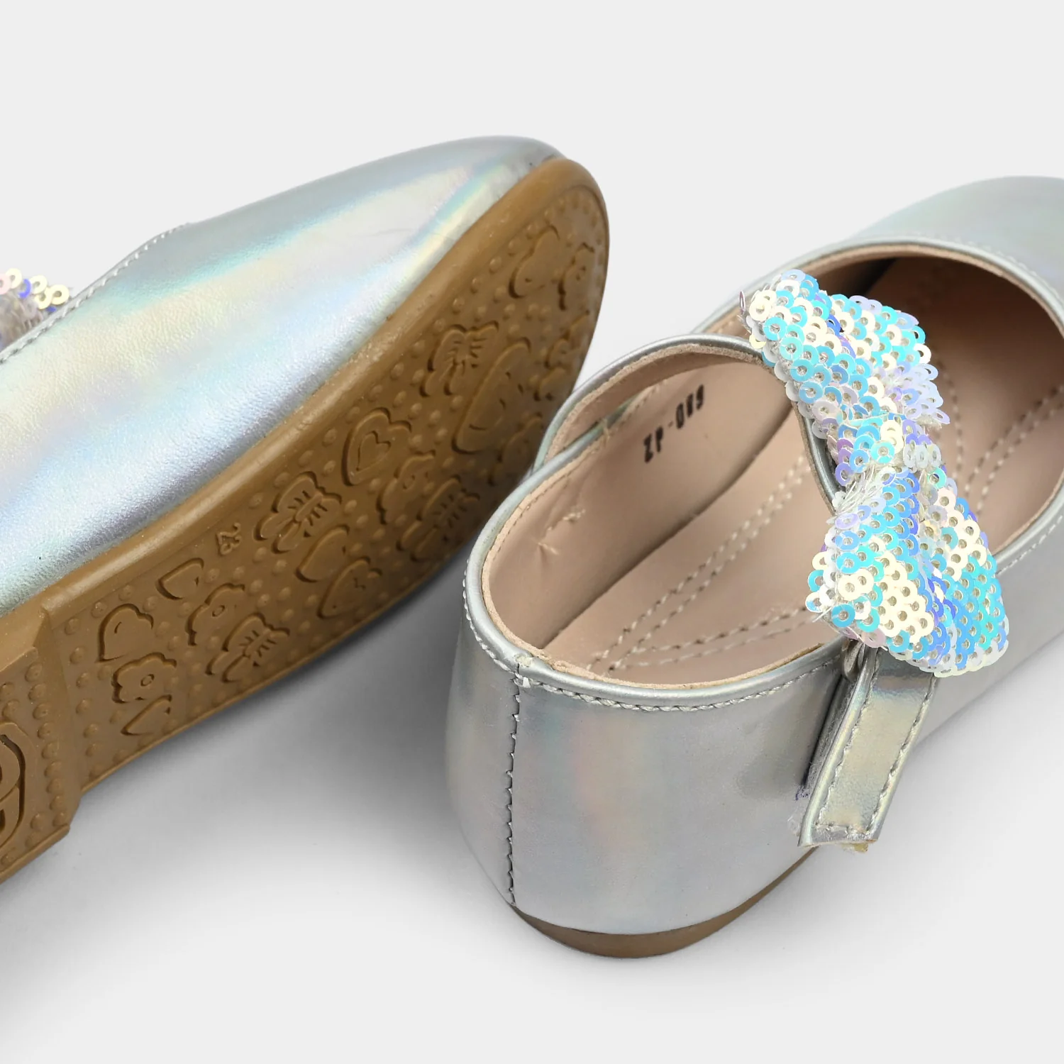 Girls Pumps ZP-089 - Silver - Image 2