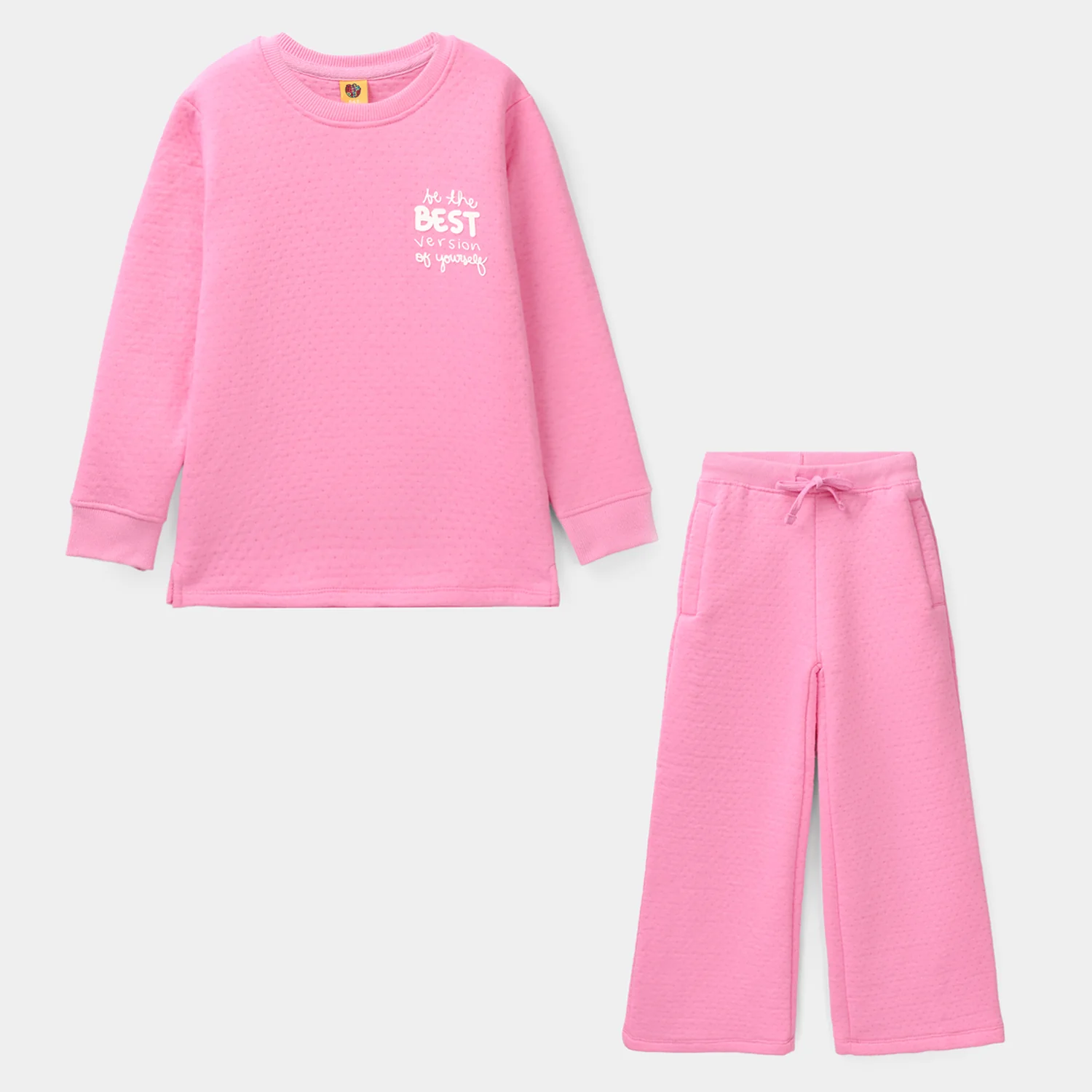 Girls Quilted 2 Piece - Pink