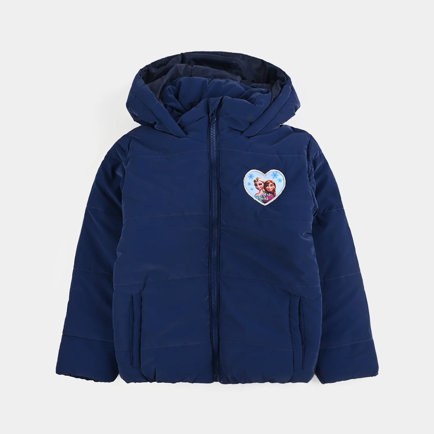 Girls Quilted Jacket F/S -NAVY