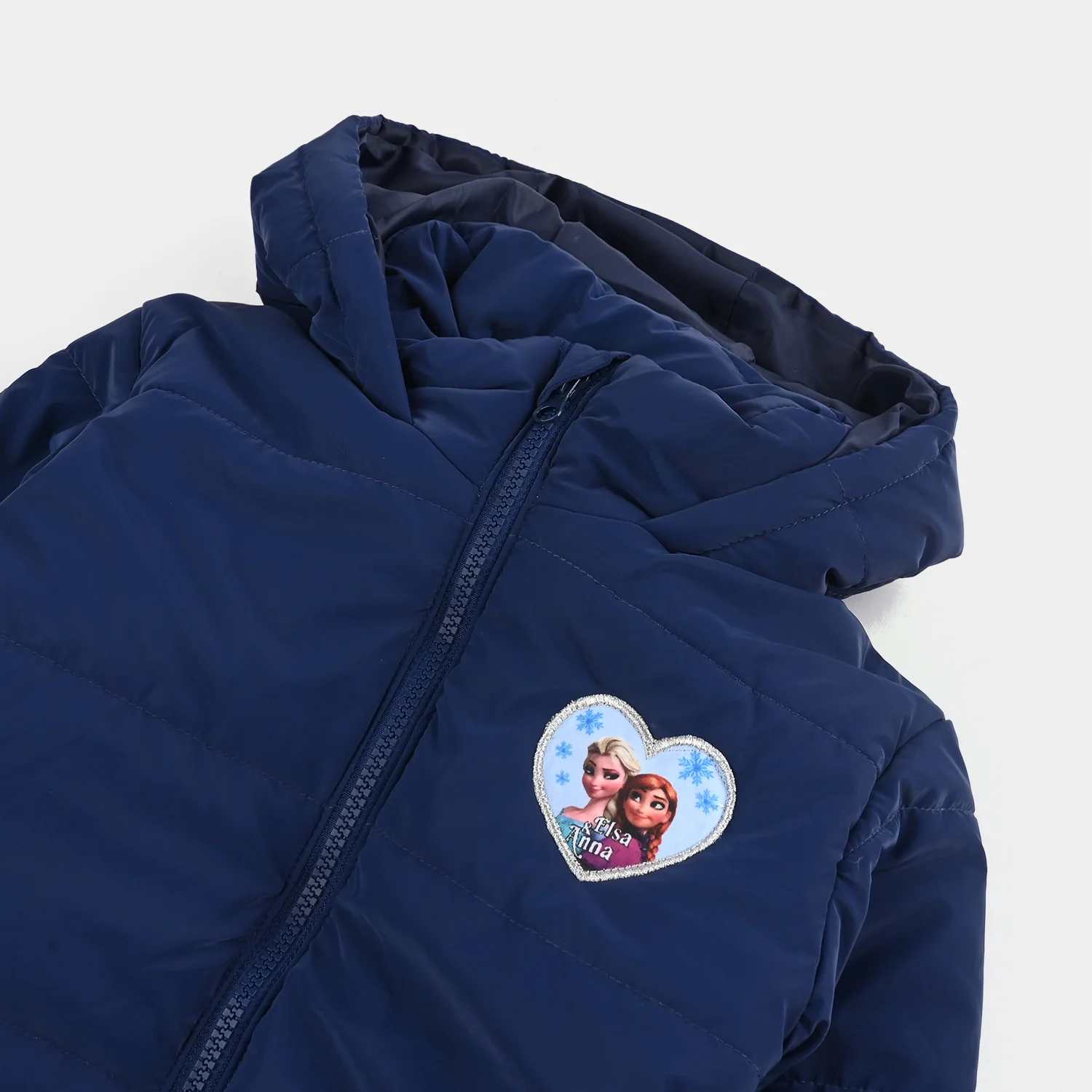 Girls Quilted Jacket F/S -NAVY - Image 2