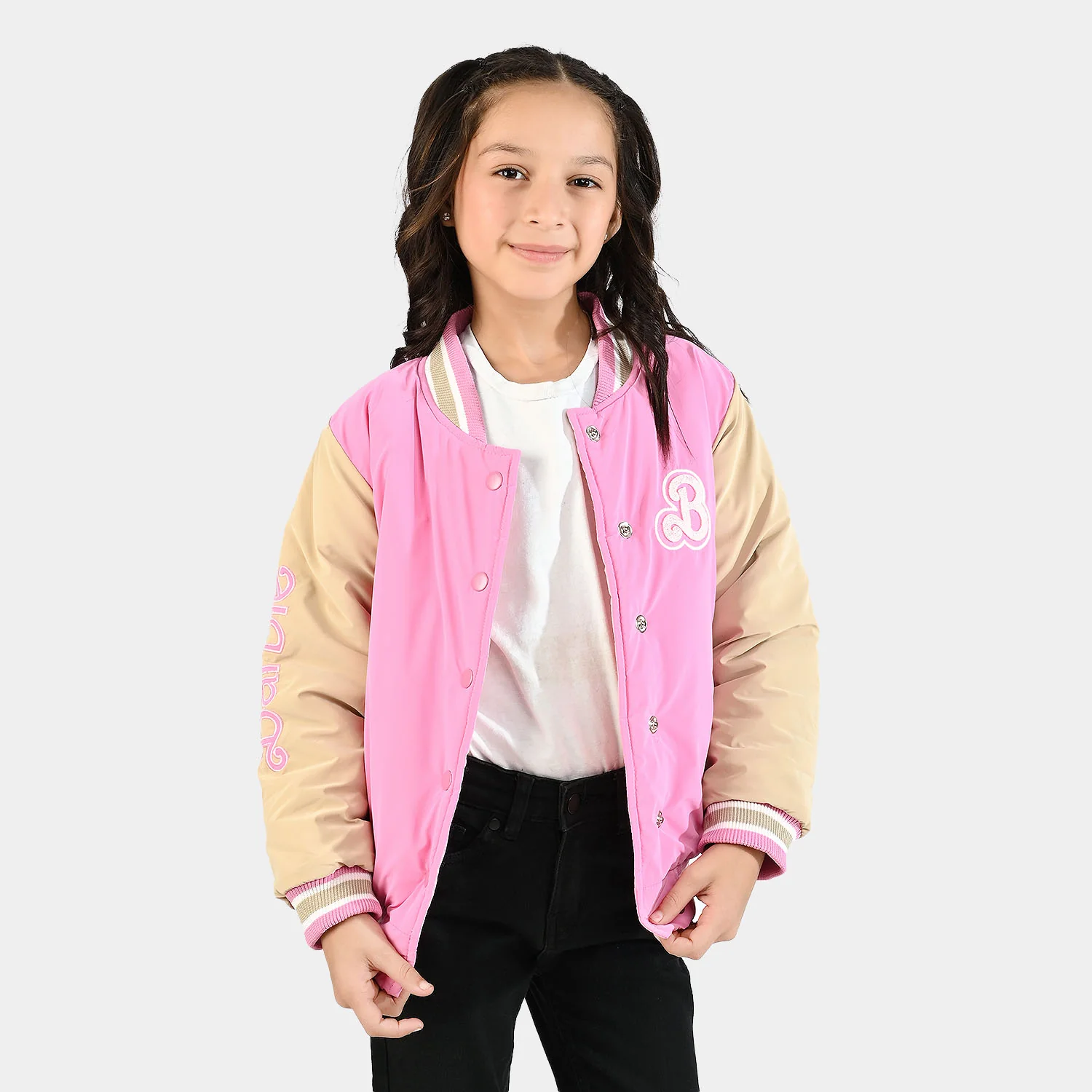 Girls Quilted Jacket F/S-PINK - Image 2