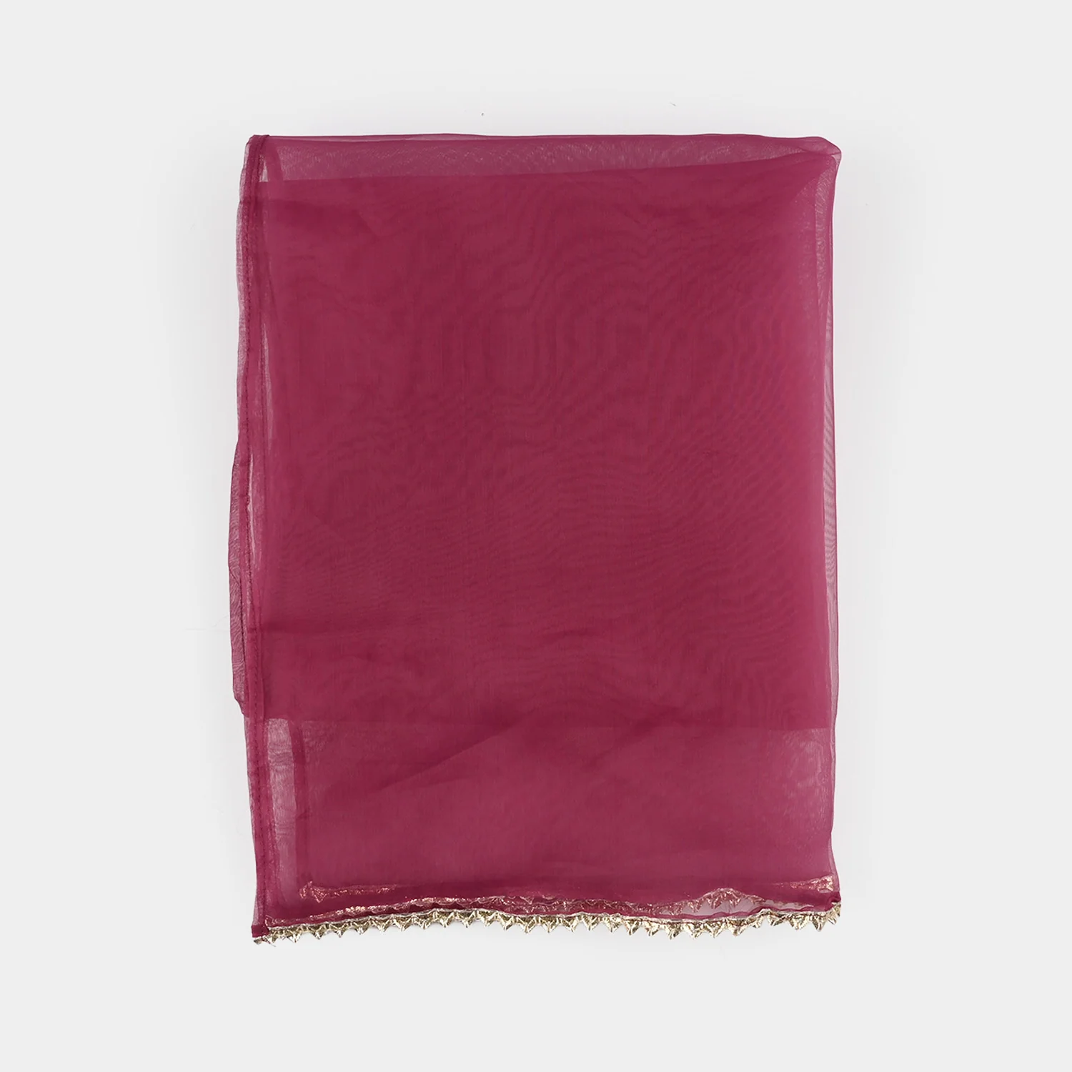 Girls Raw Silk 3-Piece Set (Jahan Ara) - Burgundy - Image 9