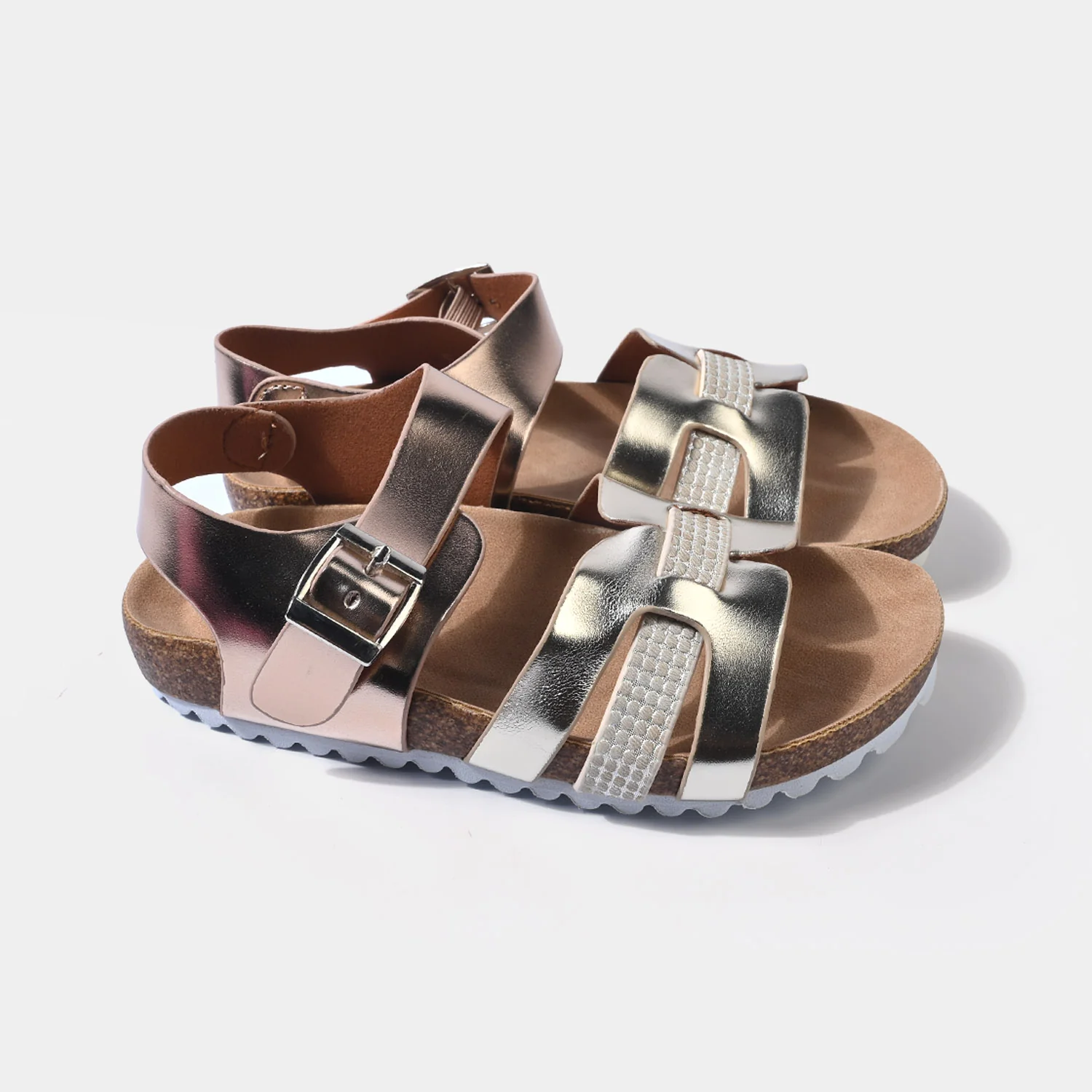 Girls Sandal 188-1-CHAMPAGNE - Image 3