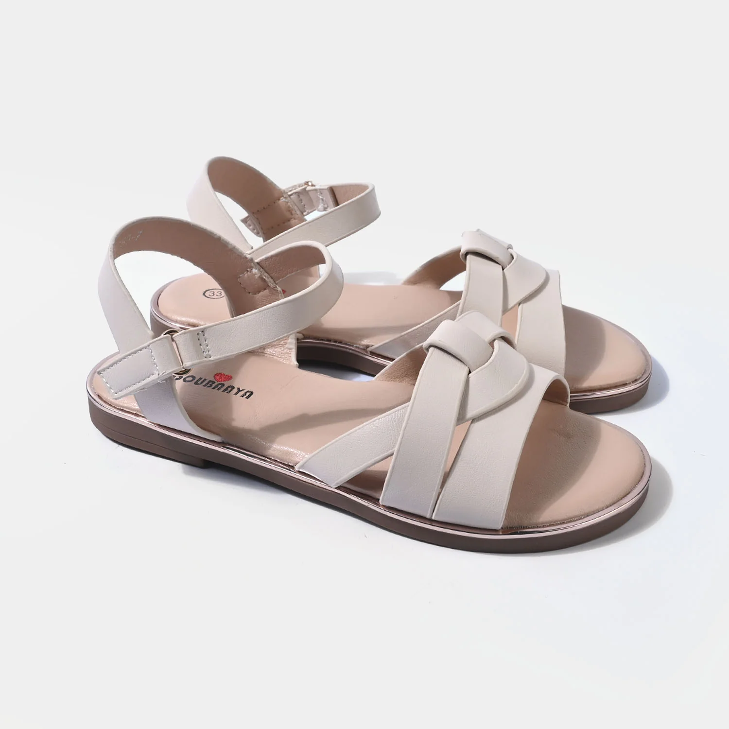 Girls Sandal 189-7-BEIGE - Image 3
