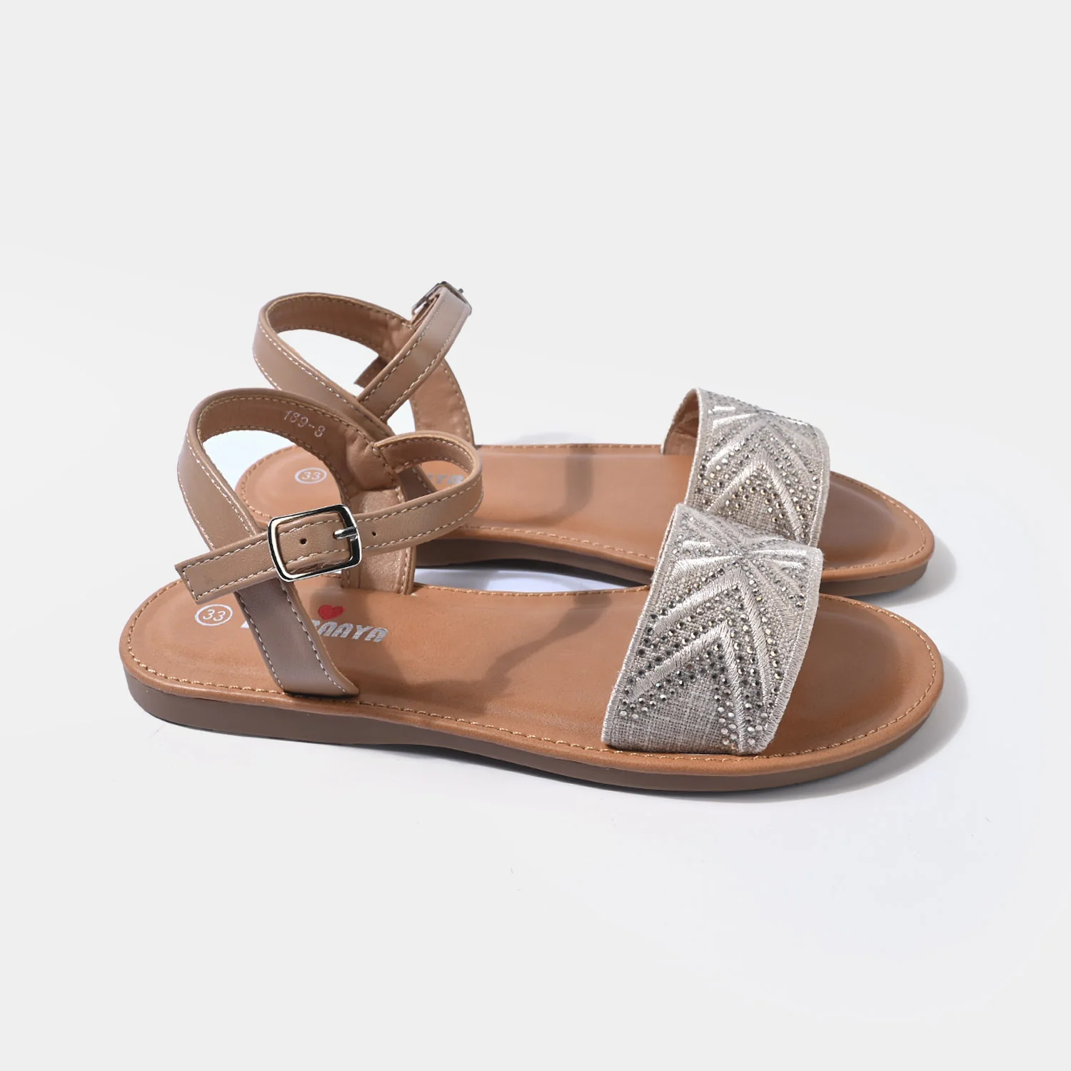 Girls Sandal 189-8-BEIGE - Image 3