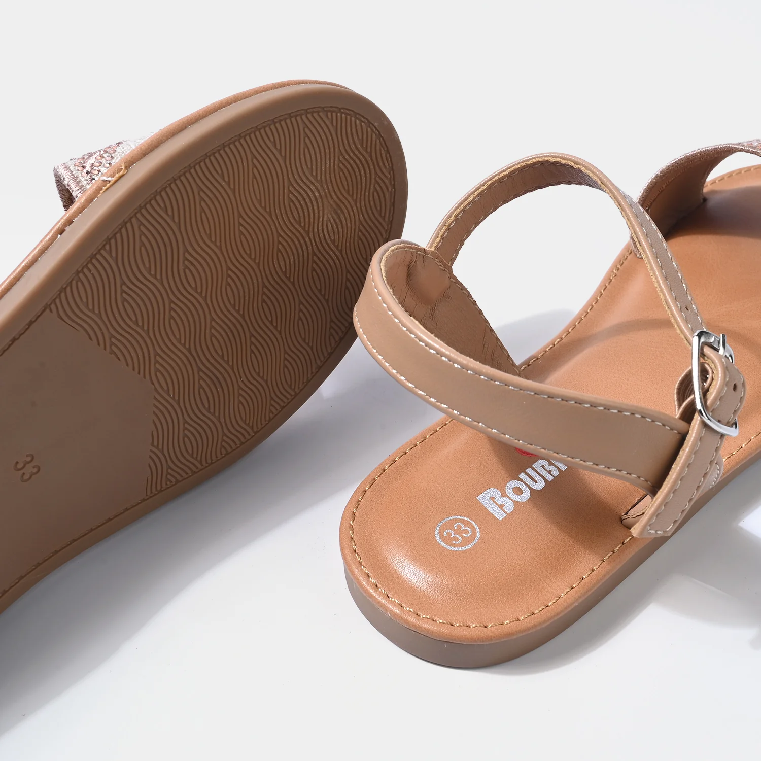 Girls Sandal 189-8-CHAMPAGNE - Image 2
