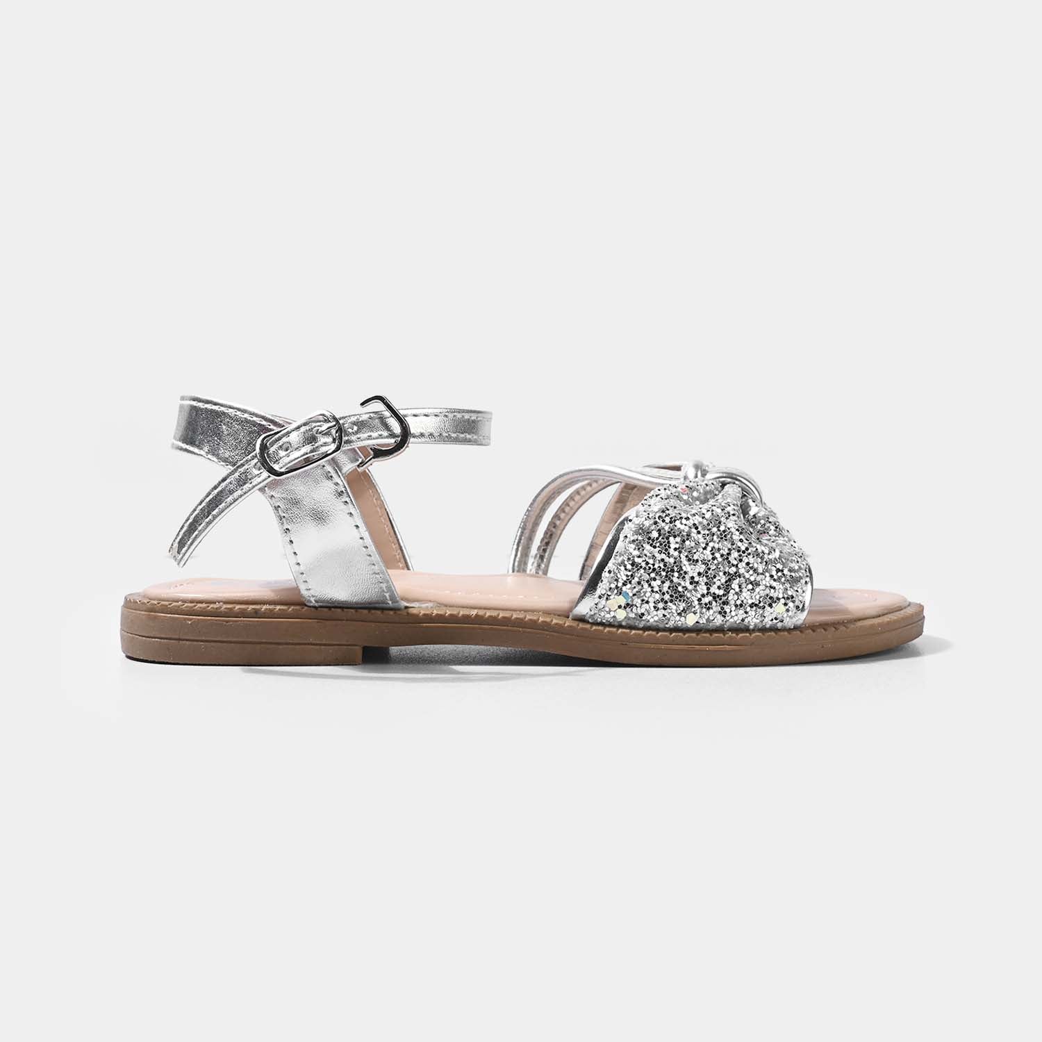 Girls Sandal 456-116-SILVER - Image 4