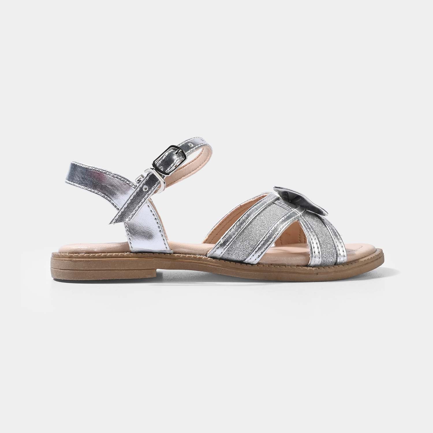 Girls Sandal 456-120-SILVER - Image 4