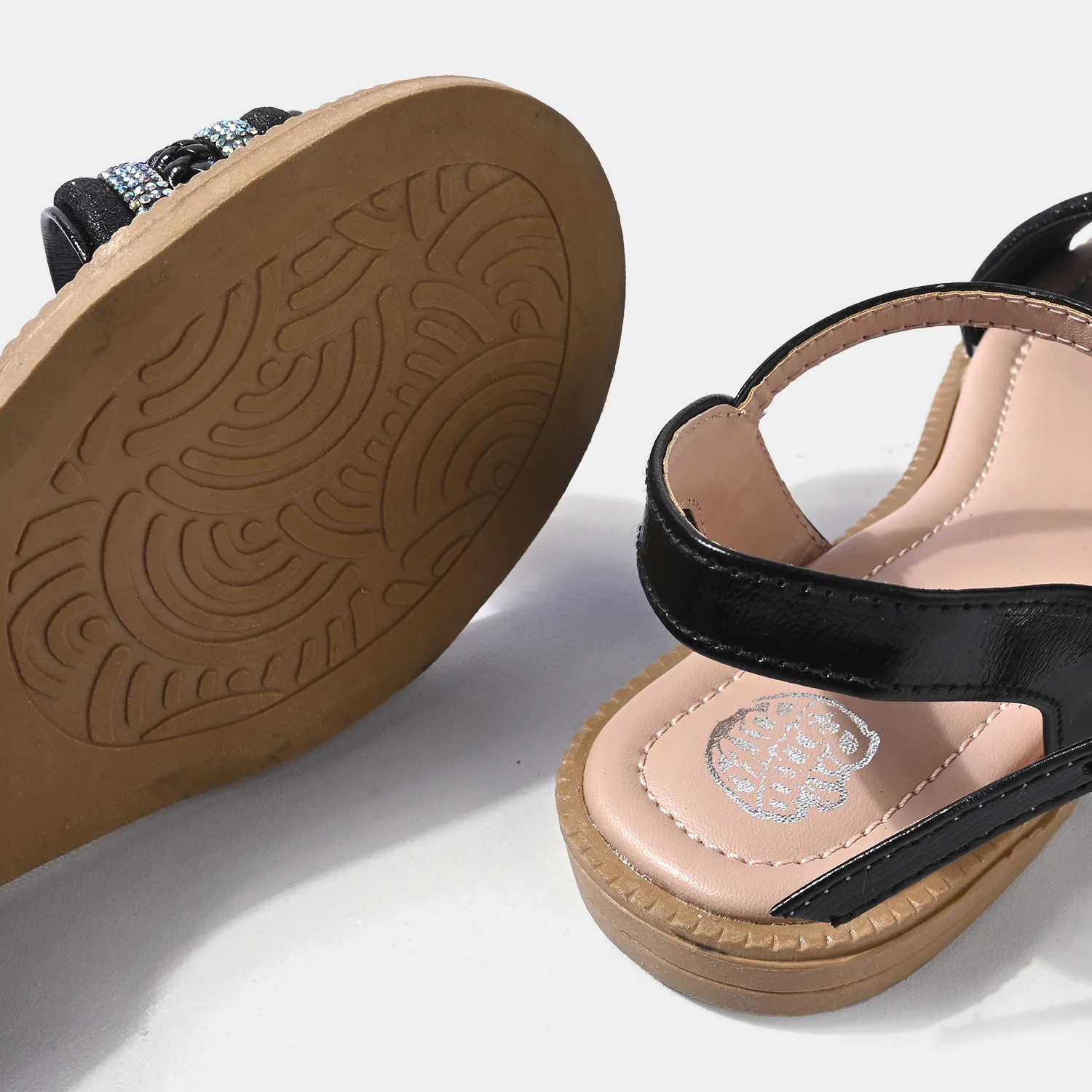 Girls Sandal 456-122-BLACK - Image 2