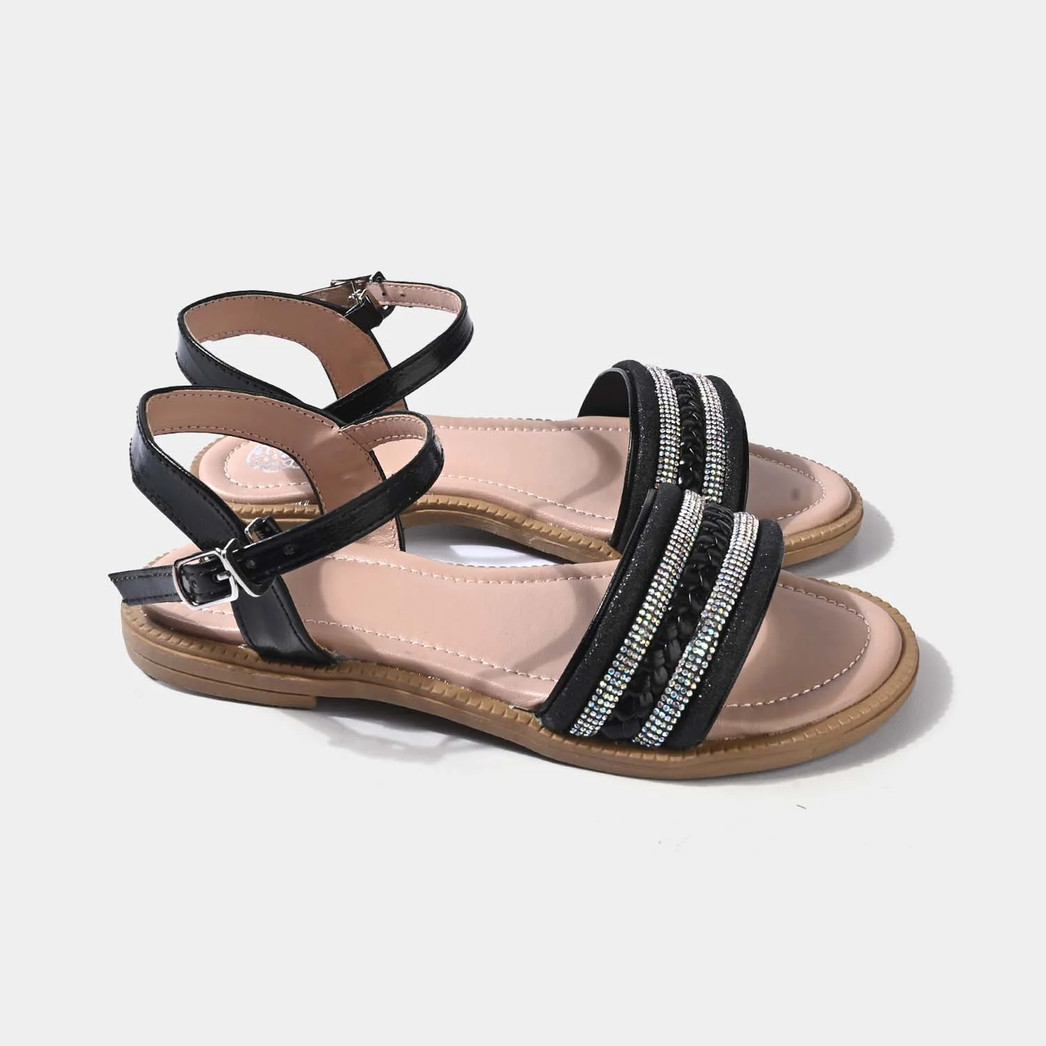 Girls Sandal 456-122-BLACK - Image 3