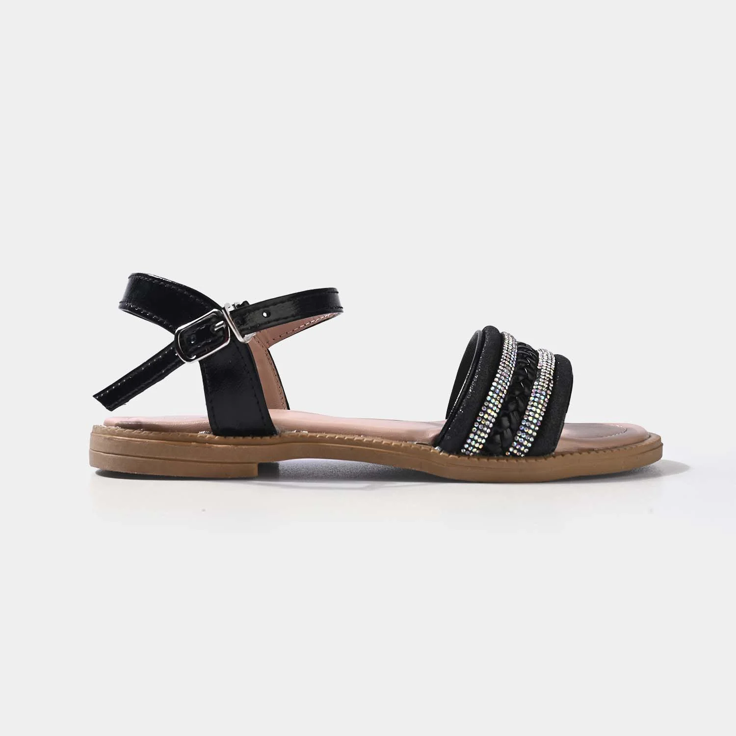 Girls Sandal 456-122-BLACK - Image 4