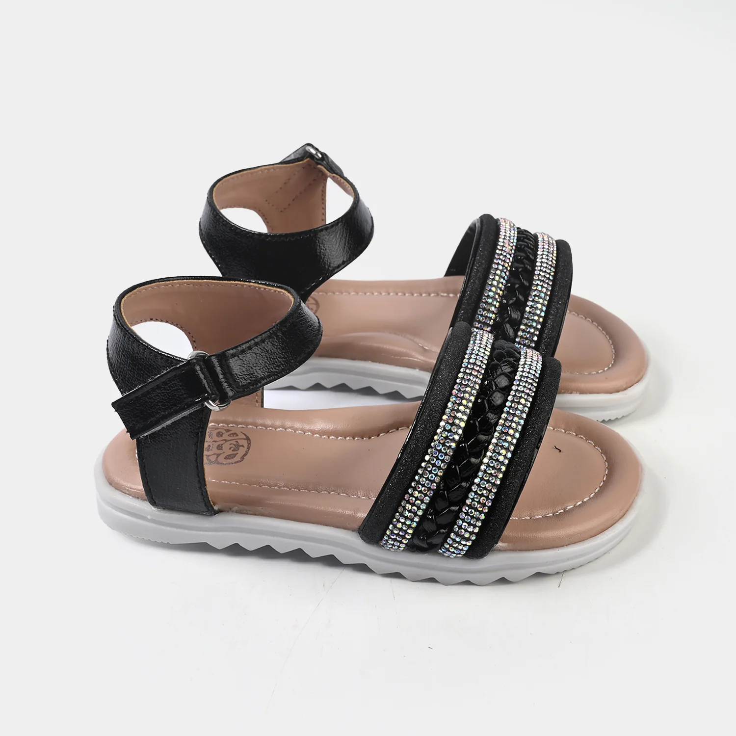 Girls Sandal 456-122-BLACK - Image 3