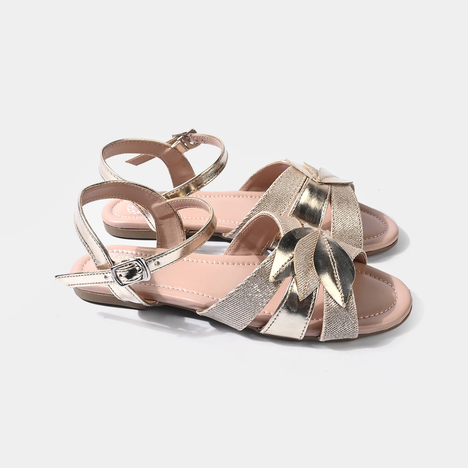 Girls Sandal 456-123-Golden - Image 3