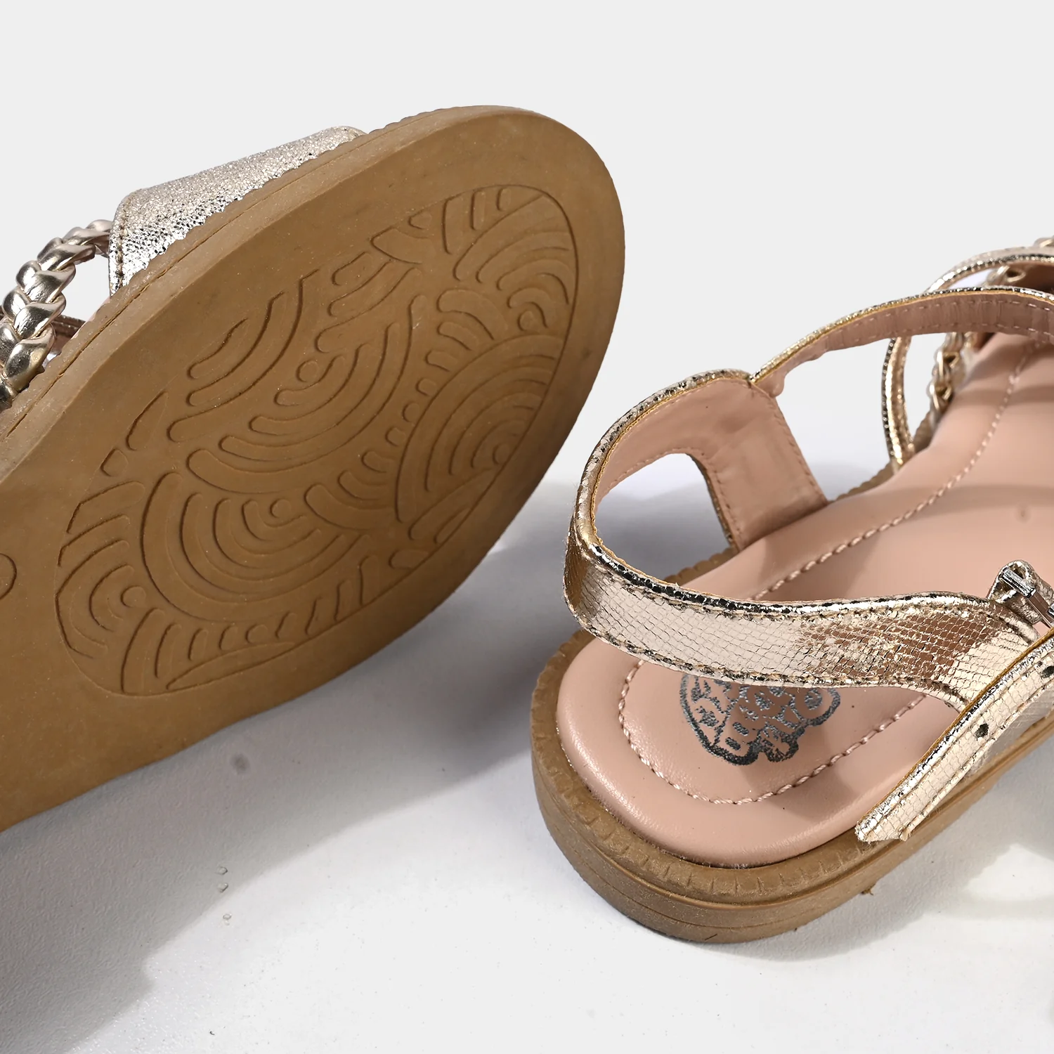 Girls Sandal 456-124-Golden - Image 2