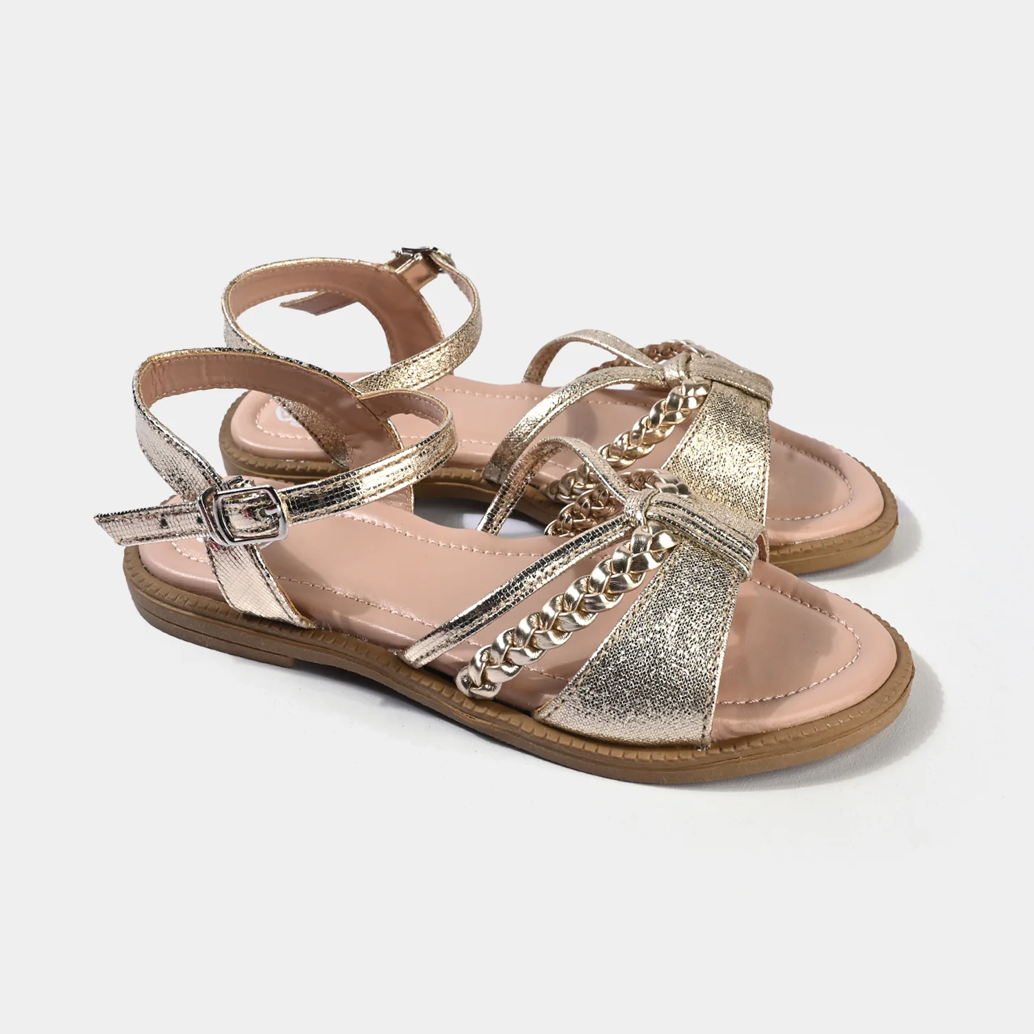 Girls Sandal 456-124-Golden - Image 3